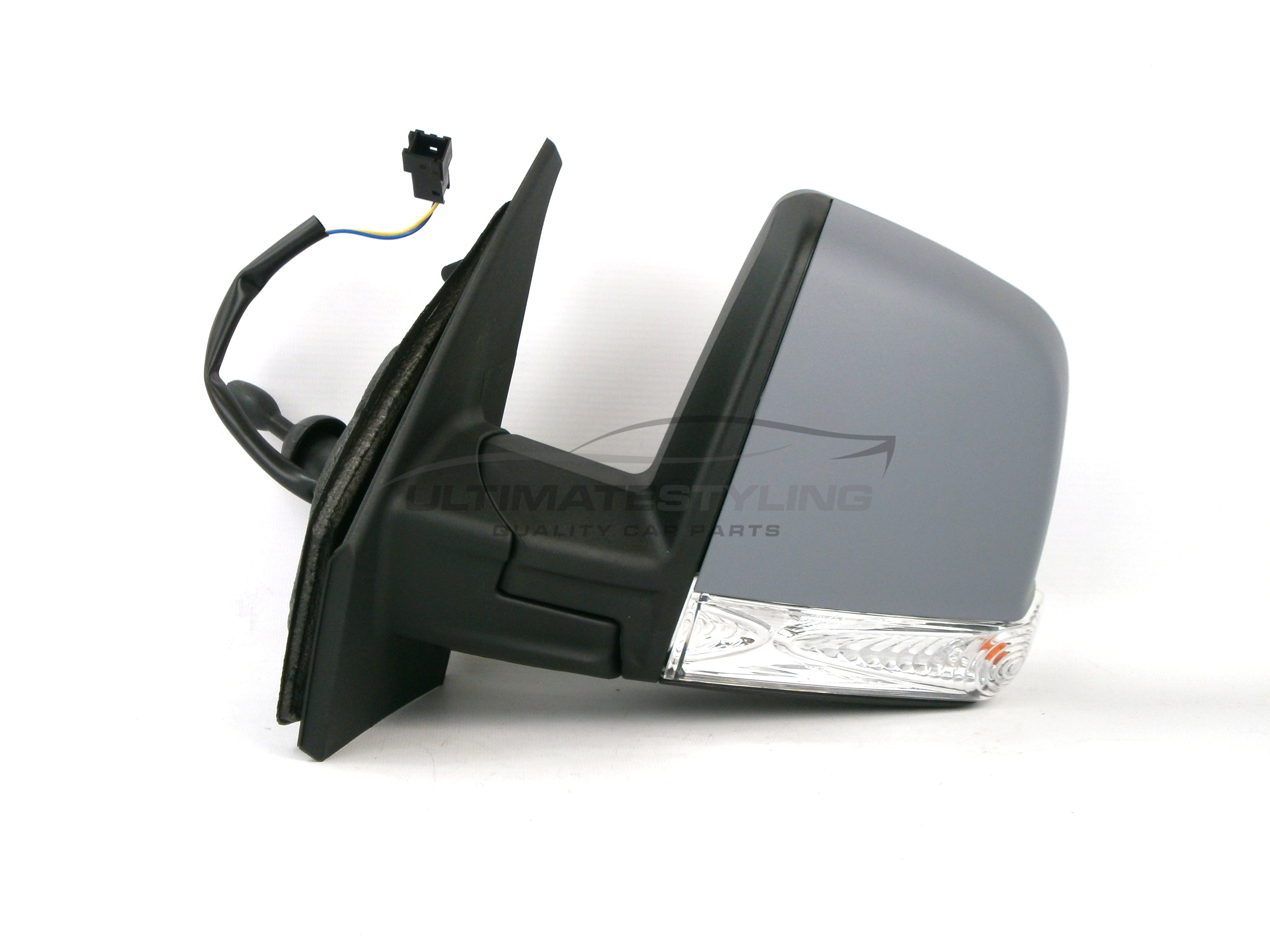 Fiat Doblo 2010> Wing Mirror / Door Mirror - Passenger Side (LH) - Cable adjustment - Indicator - Primed