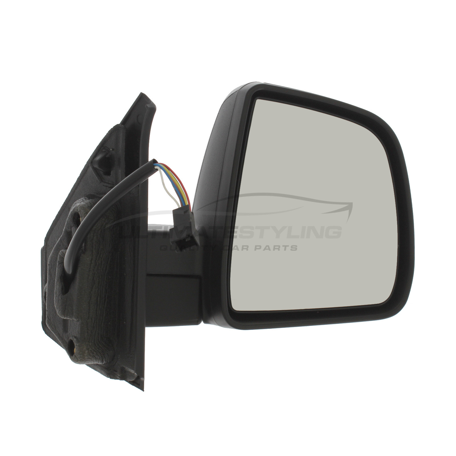 Fiat Doblo 2010> Wing Mirror / Door Mirror - Drivers Side (RH) - Electric adjustment - Heated Glass - Indicator - Temperature Sensor - Primed