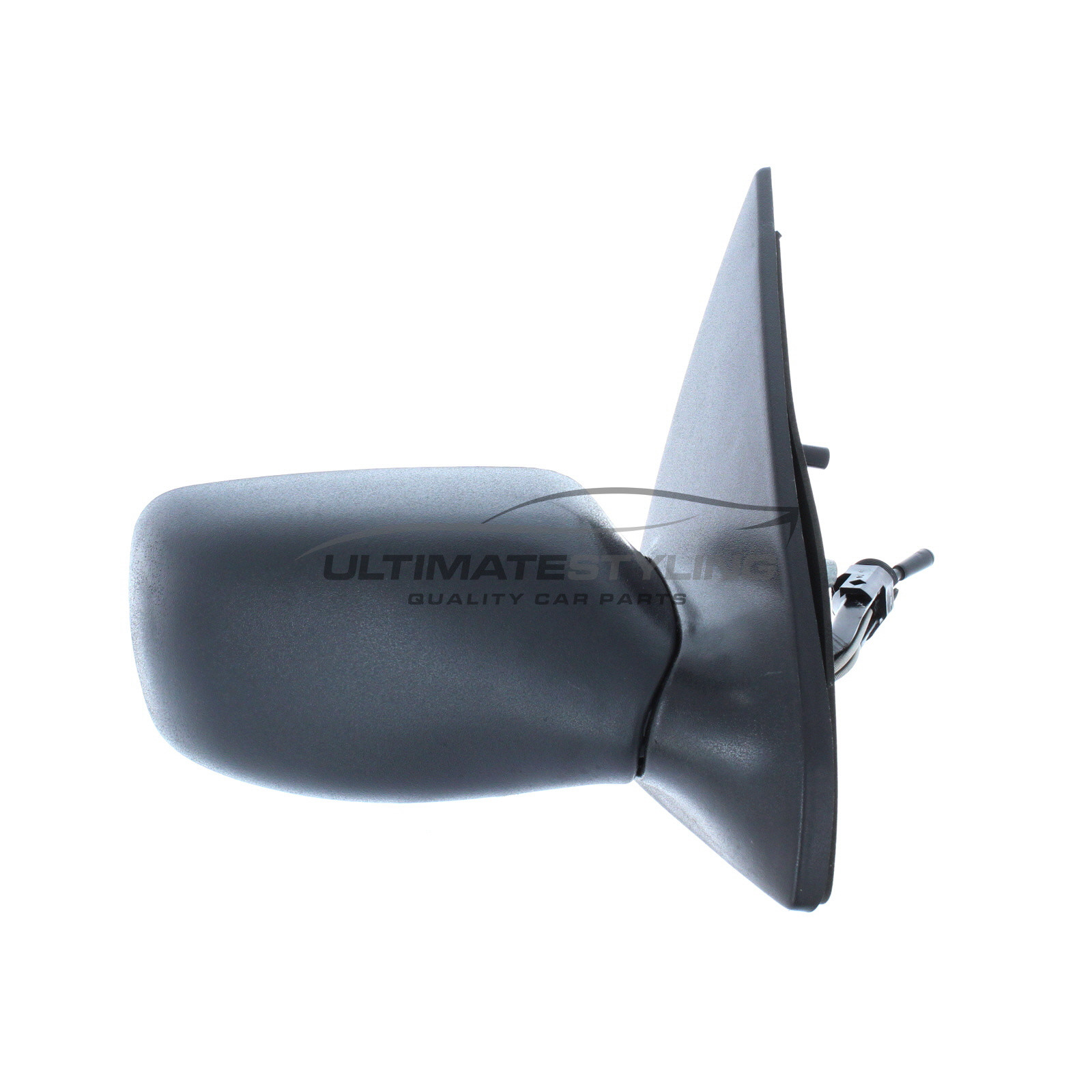 Ford Fiesta Wing Mirror / Door Mirror - Drivers Side (RH) - Cable adjustment - Non-Heated Glass - Black