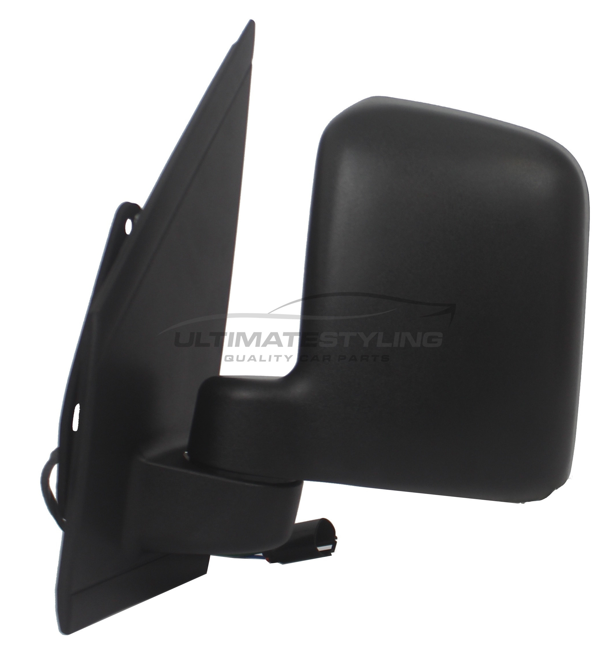 Ford Tourneo Connect / Transit Connect Wing Mirror / Door Mirror - Passenger Side (LH) - Electric adjustment - Heated Glass - Black