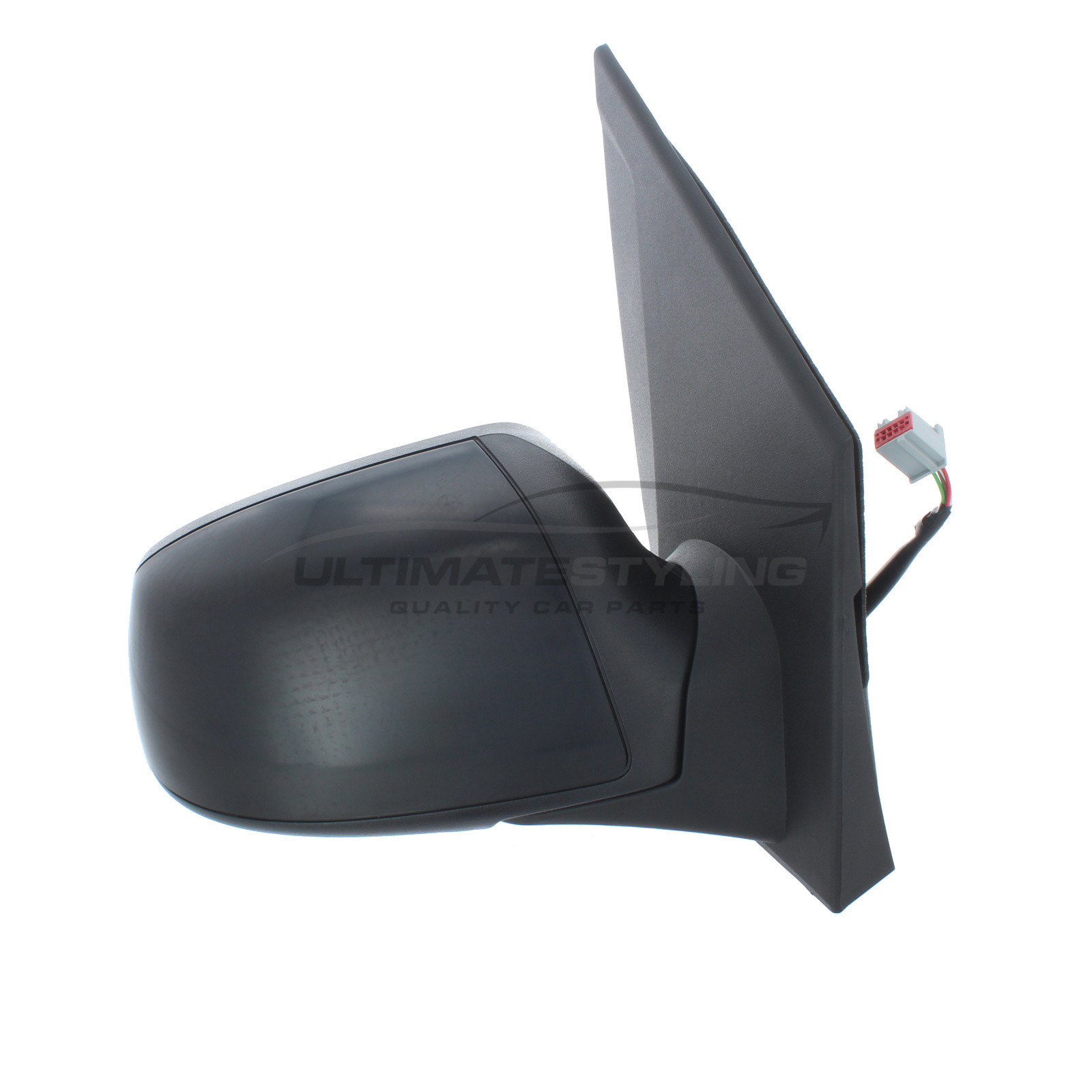 Ford Fiesta Wing Mirror / Door Mirror - Drivers Side (RH) - Electric adjustment - Heated Glass - Paintable - Black