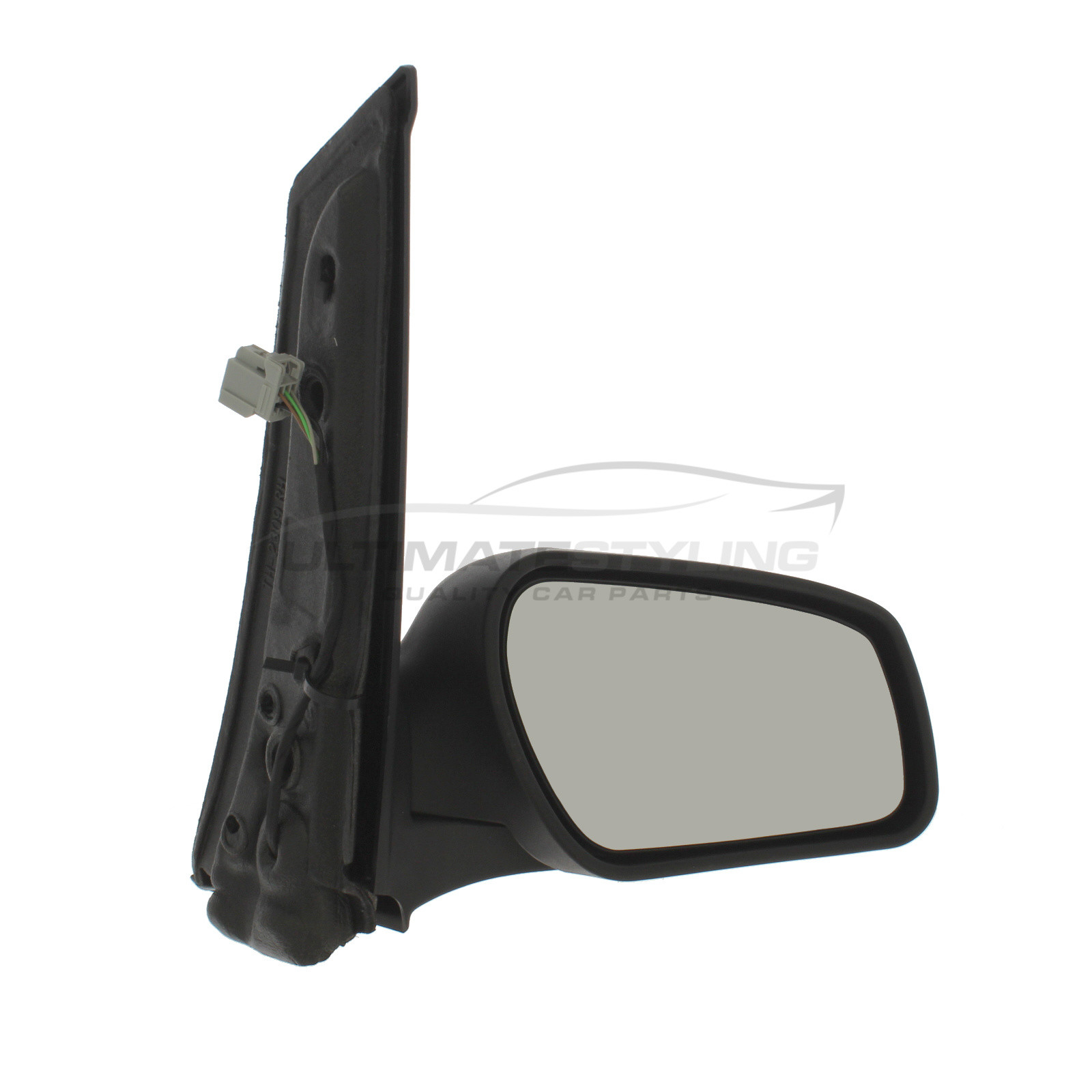 Ford Focus C Max Wing Mirror Door Mirror Drivers Side Rh Electric Adjustment Heated Glass Paintable Black