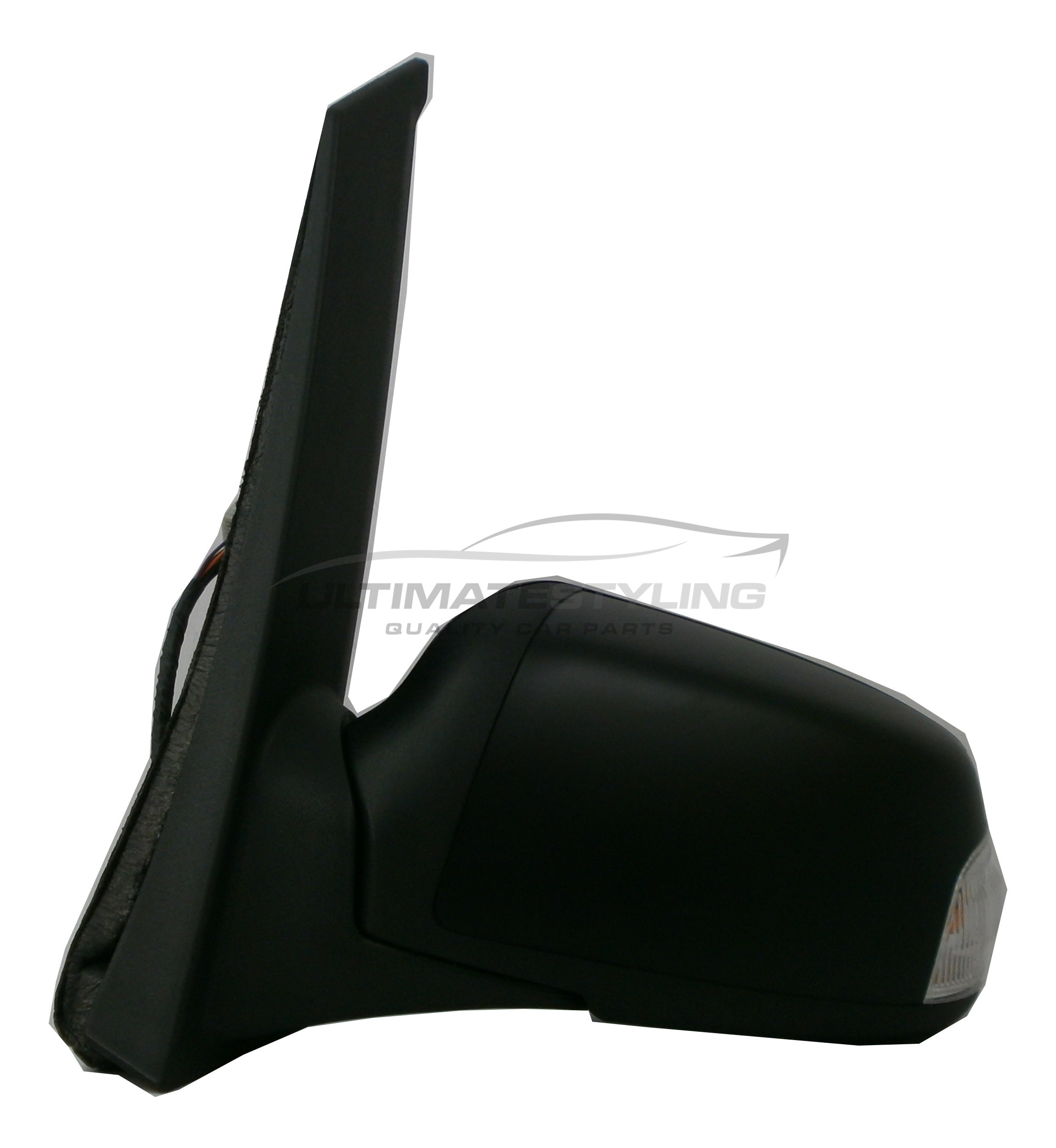 Ford Focus C-Max 2003-2007 Wing Door Mirror - Electric Power Folding - Heated - Convex Glass - Puddle Lamp - Clear Indicator - Passengers Side Nearside Left Hand