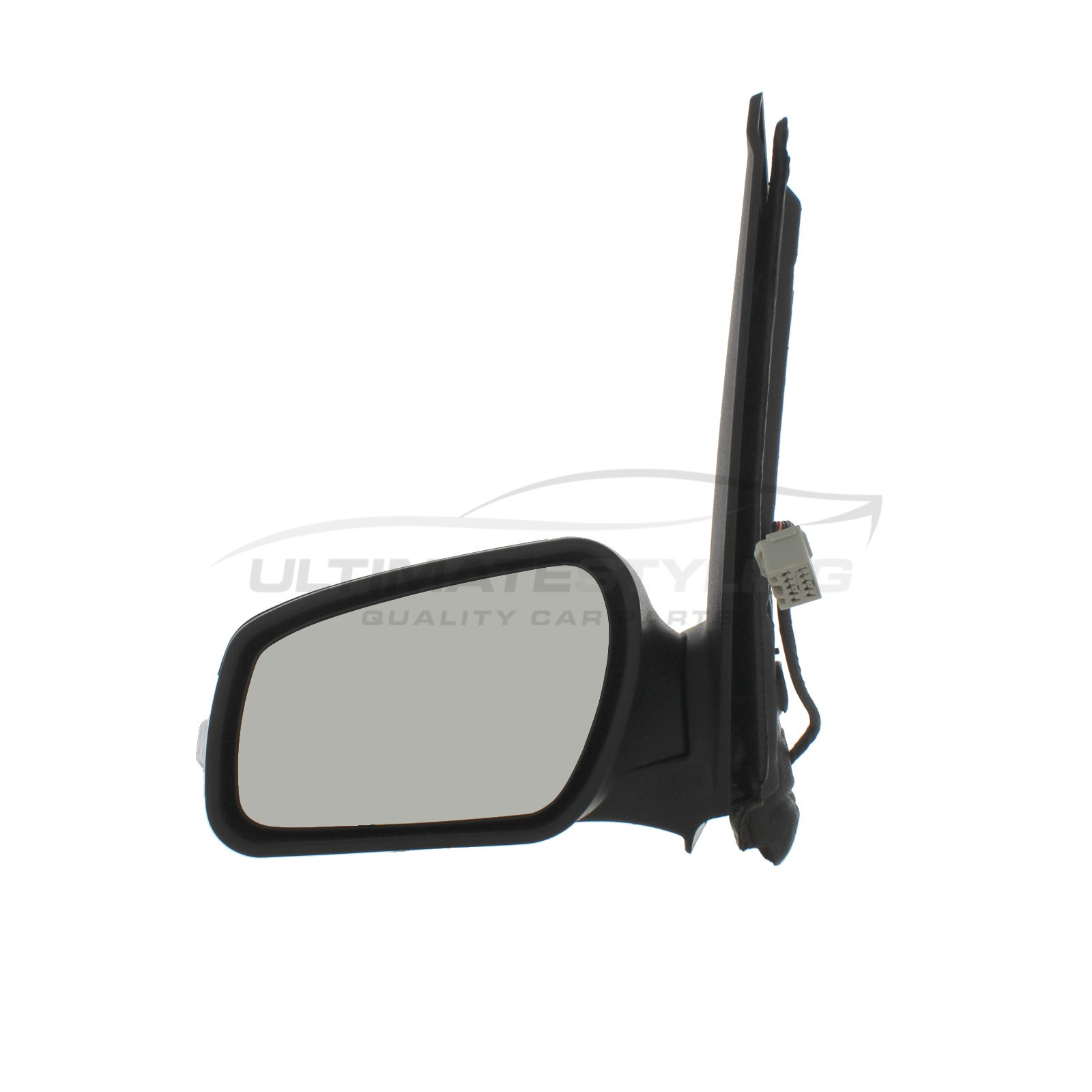 Ford Focus C-Max 2003-2007 Wing Door Mirror - Electric Power Folding - Heated - Convex Glass - Puddle Lamp - Clear Indicator - Passengers Side Nearside Left Hand