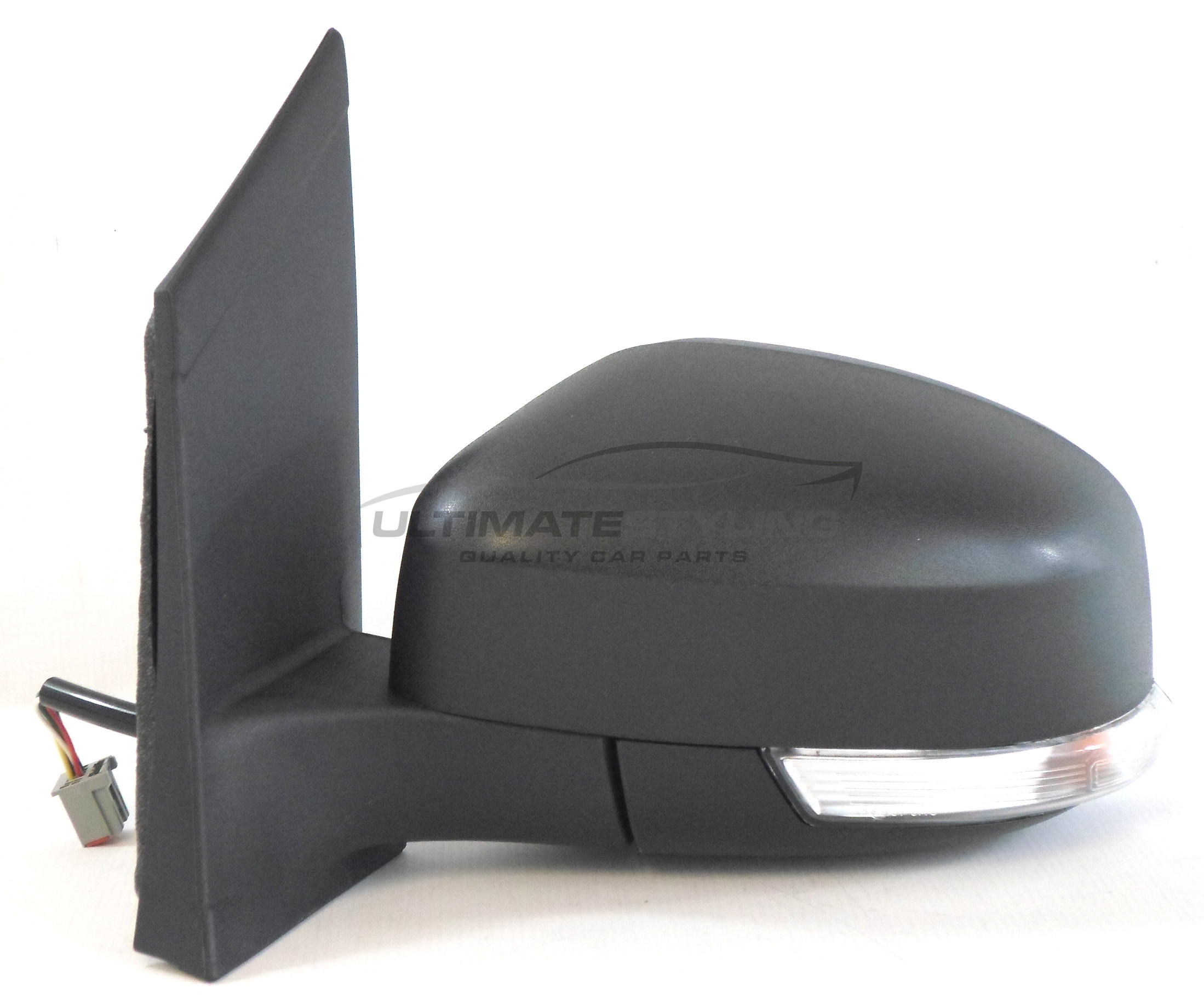 Ford Focus MK2 2008-2012 With Indicator Electric Heated Textured Black Door Wing Mirror LH