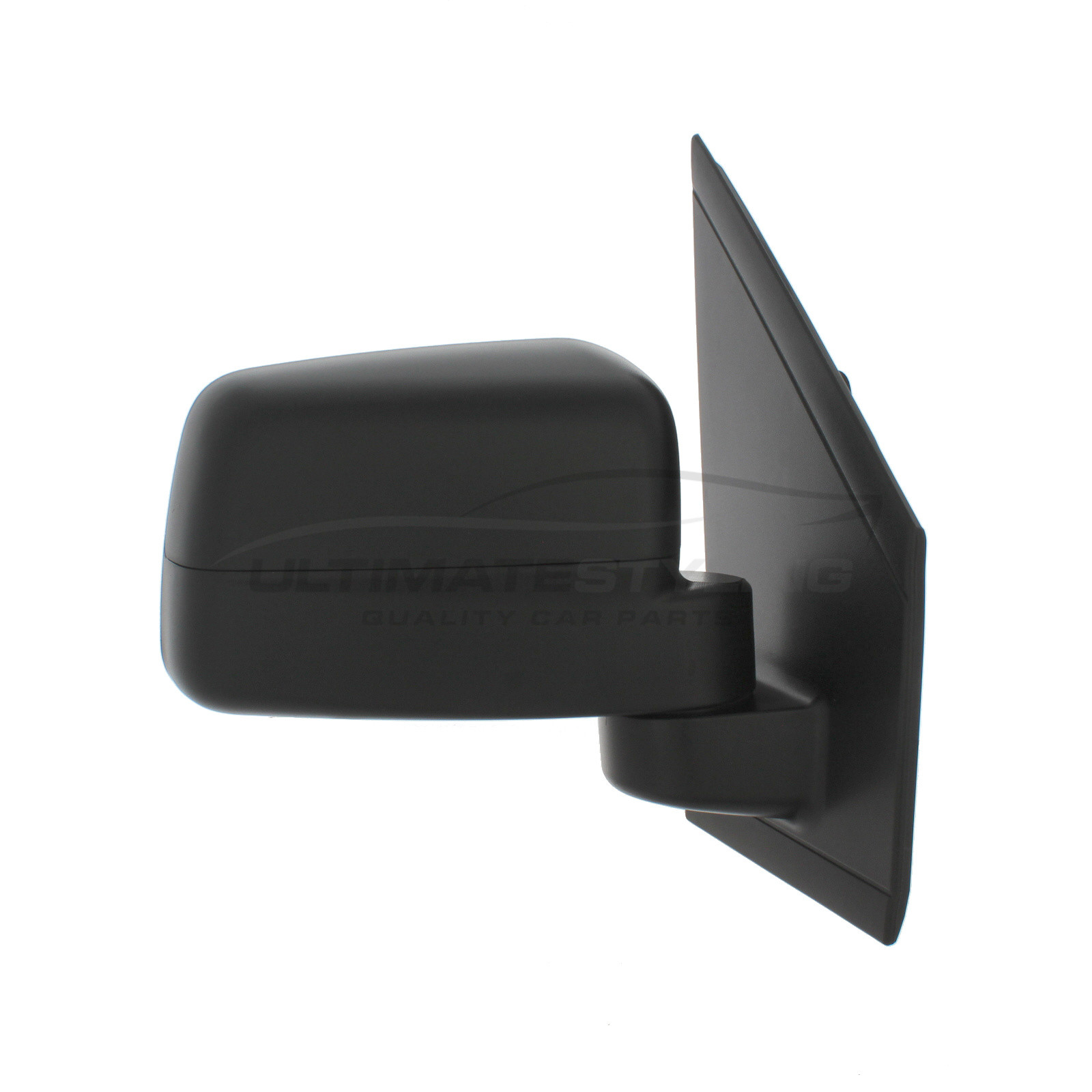 Ford Tourneo Connect Wing Mirror / Door Mirror - Drivers Side (RH) - Manual adjustment - Non-Heated Glass - Black