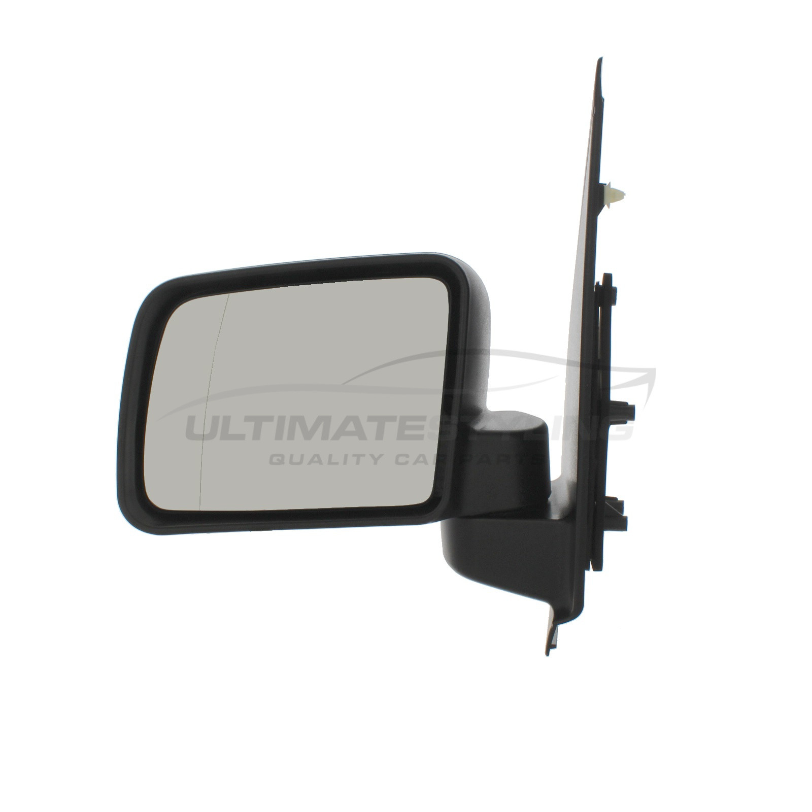 Ford Tourneo Connect Wing Mirror / Door Mirror - Passenger Side (LH) - Manual adjustment - Non-Heated Glass - Black
