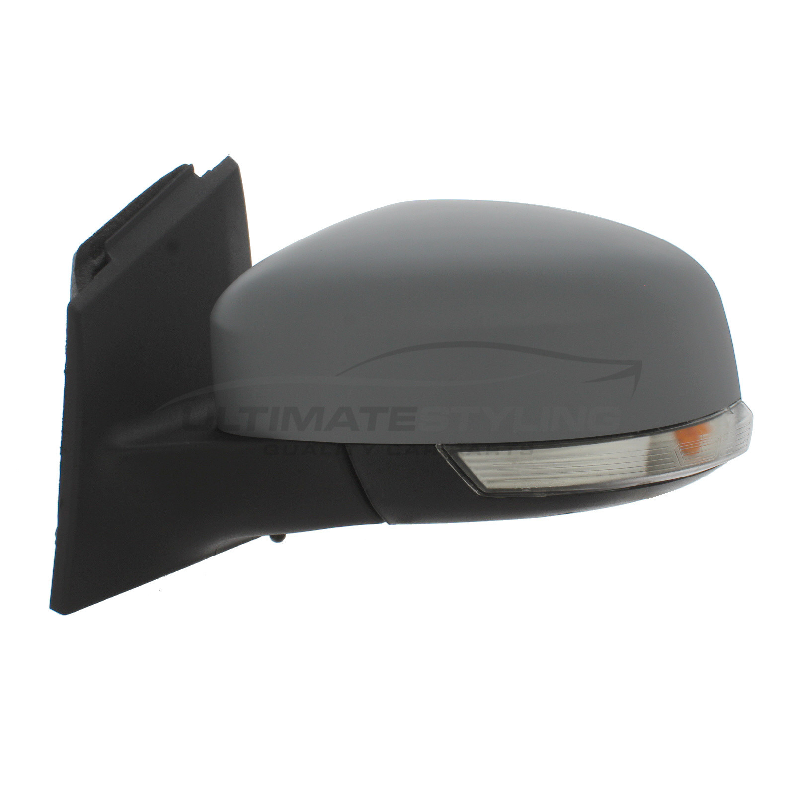 Ford Focus MK3 2011-2018 With Indicator Electric Heated Power Fold Puddle Lamp Primed Door Wing Mirror LH