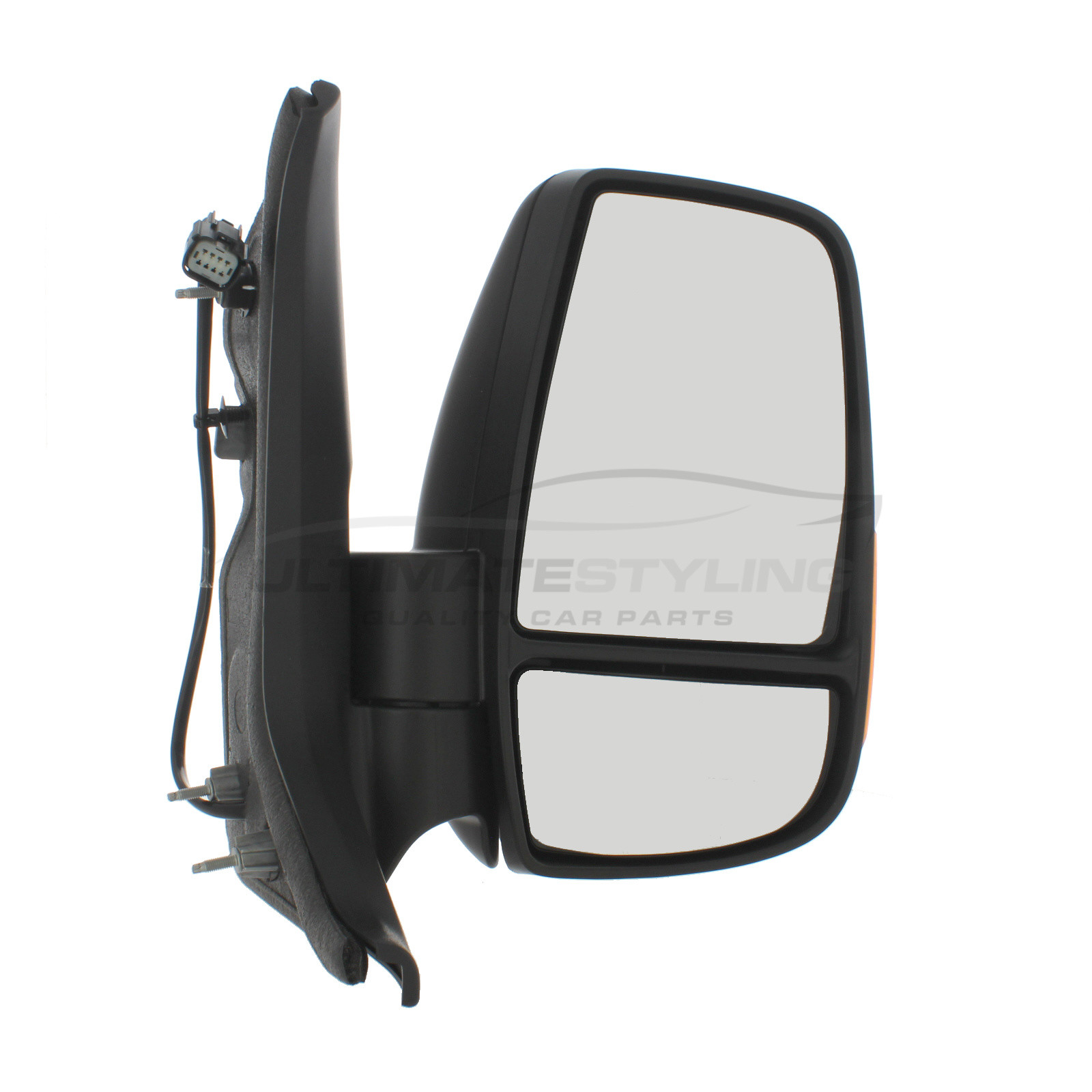 Right Side Wing Mirror Glass,Right Wing Mirror Glass1823994 Replacement Replacement for Ford Transit MK8 2014-ON, ABS + Glass 