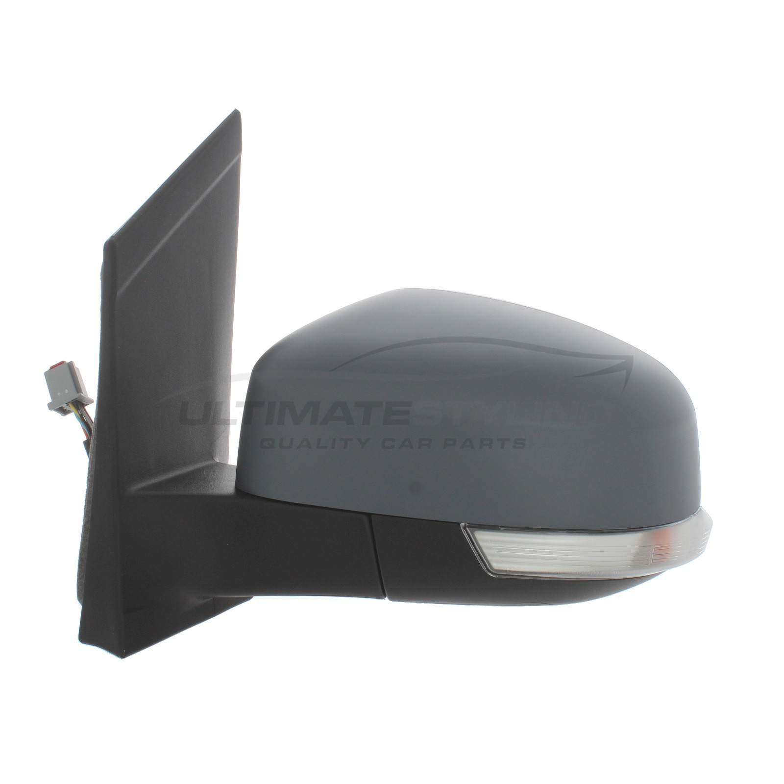 Ford Focus MK2 2008-2012 With Indicator Electric Heated Puddle Lamp Primed Door Wing Mirror LH