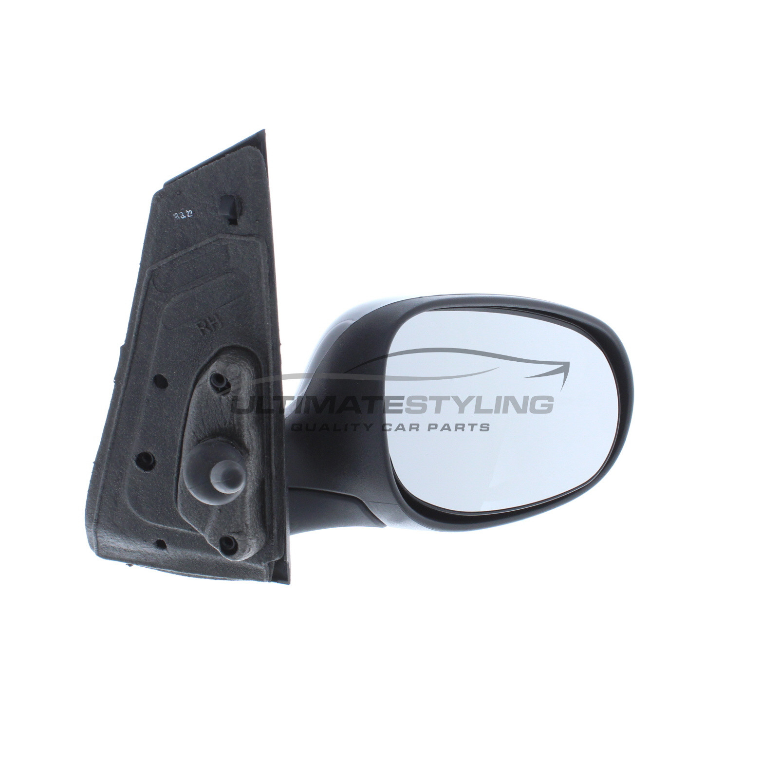 Ford Ka Wing Mirror / Door Mirror - Drivers Side (RH) - Cable adjustment - Non-Heated Glass - Black