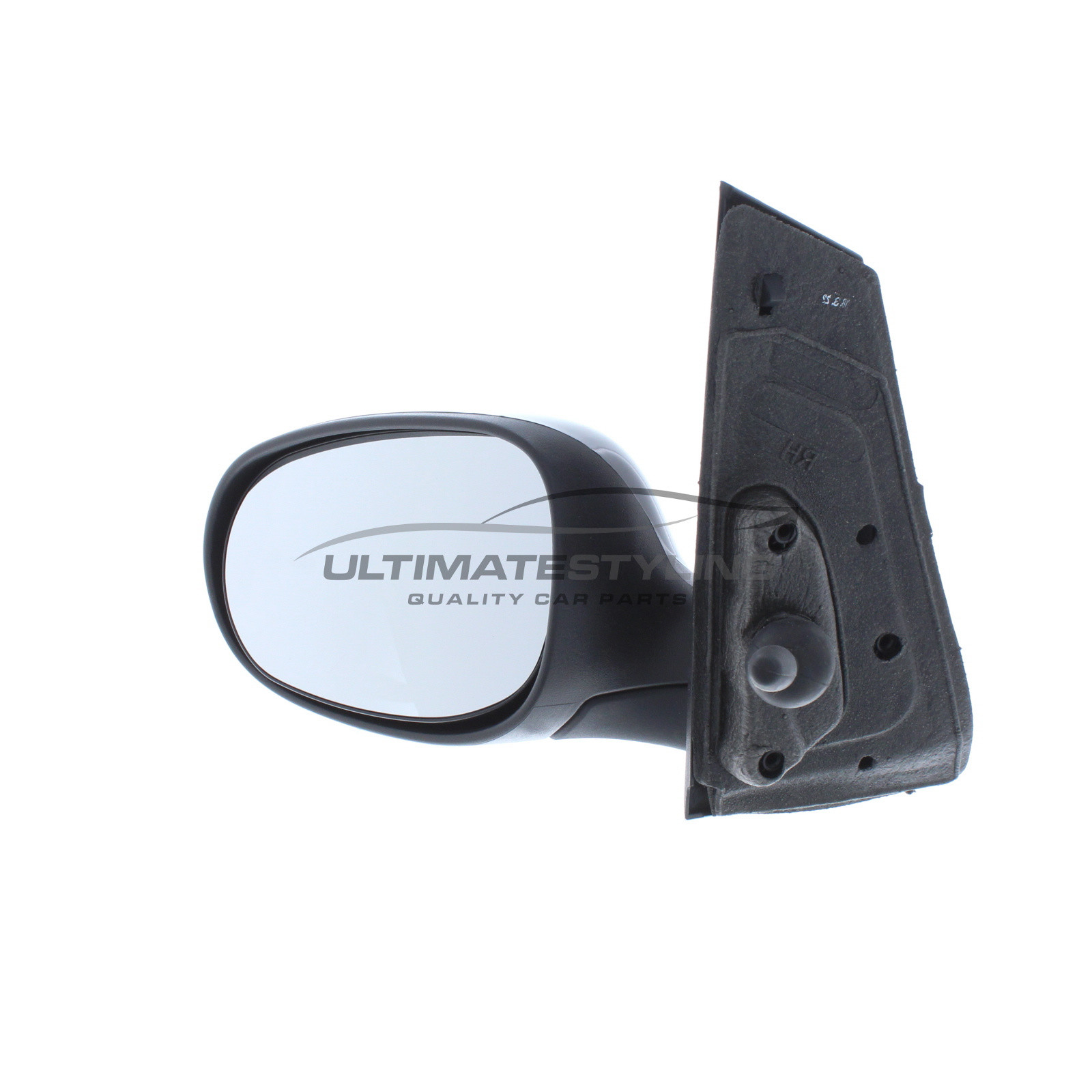 Ford Ka Wing Mirror / Door Mirror - Passenger Side (LH) - Cable adjustment - Non-Heated Glass - Black