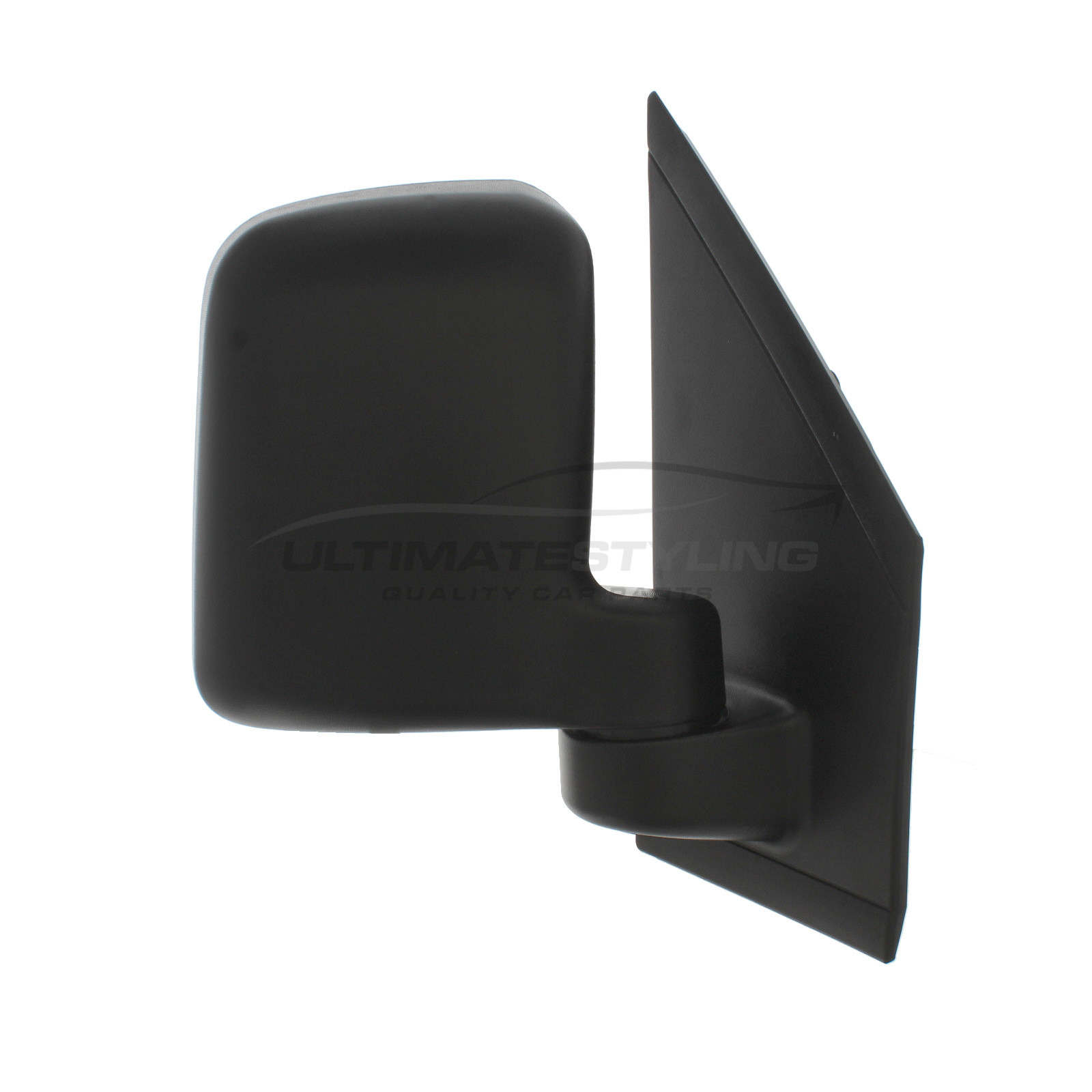 Ford Tourneo Connect / Transit Connect Wing Mirror / Door Mirror - Drivers Side (RH) - Cable adjustment - Non-Heated Glass - Black