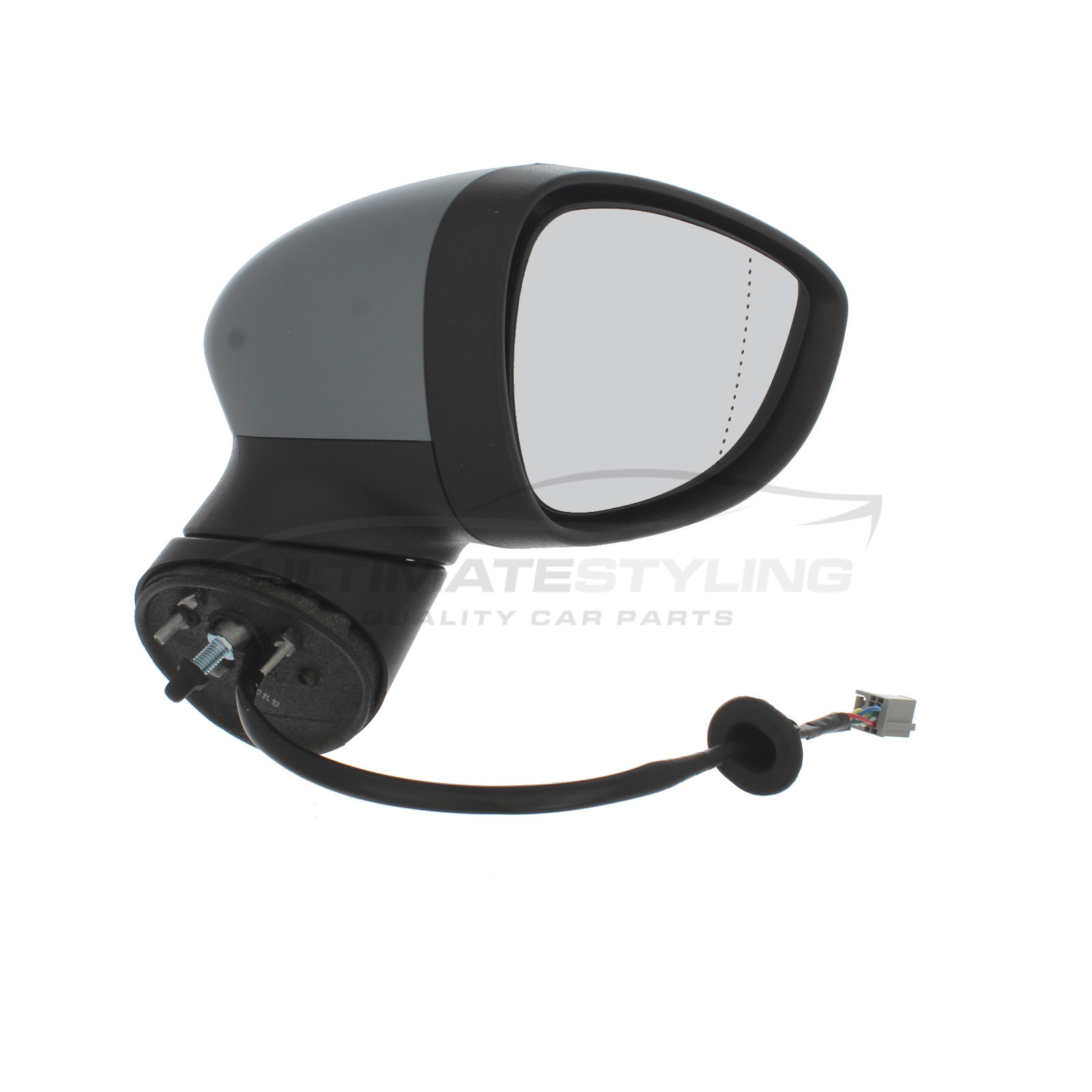 Ford Fiesta Mk7 2008-2013 Replacement Door Wing Mirror - Electric  Adjustment - Heated Glass - Indicator - Primed - Drivers Side RH