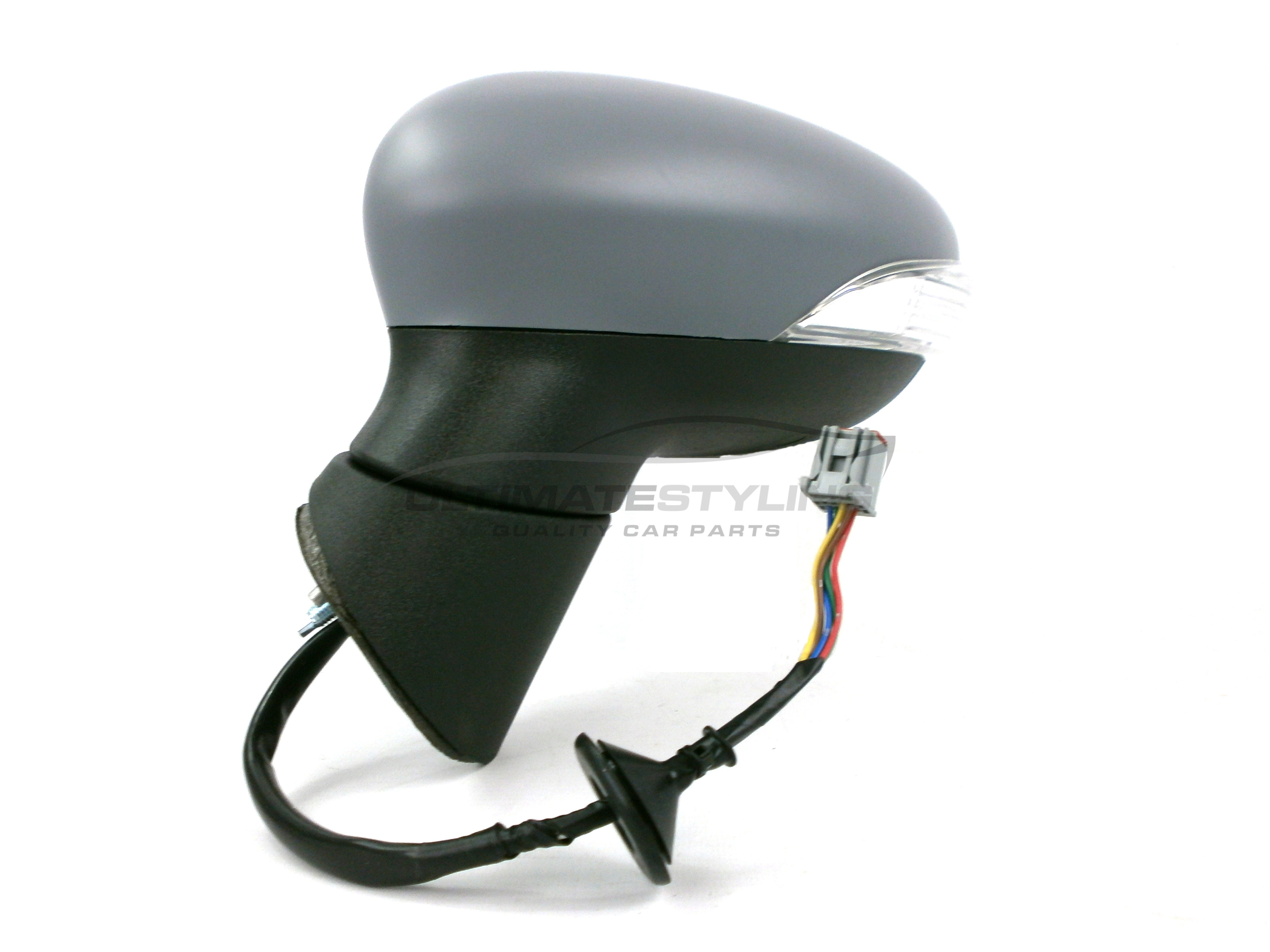 Ford Fiesta Wing Mirror / Door Mirror - Passenger Side (LH) - Electric adjustment - Heated Glass - Power Folding - Indicator - Primed