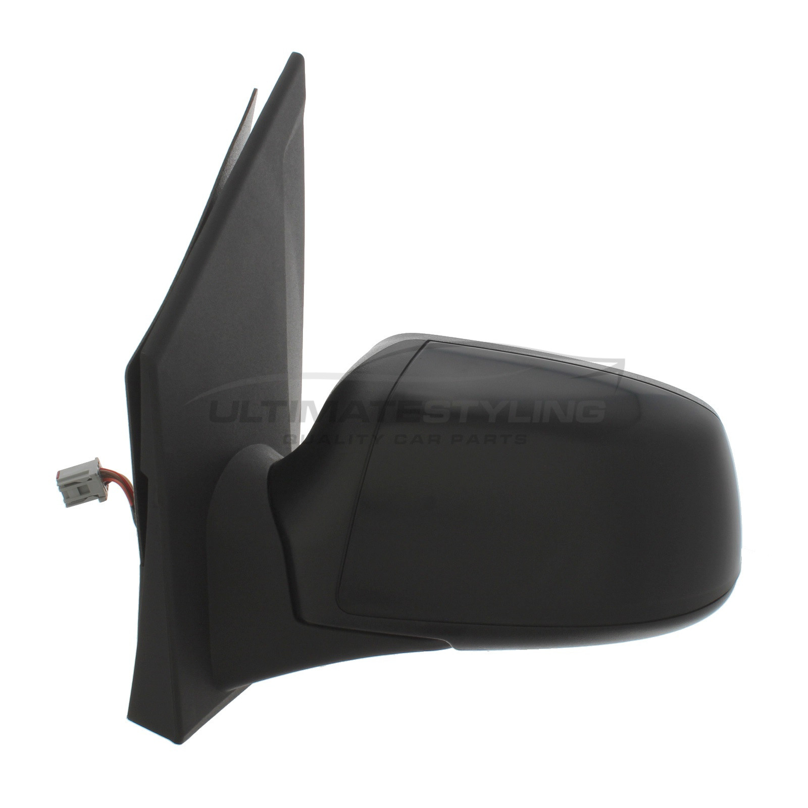 Ford Fiesta Wing Mirror / Door Mirror - Passenger Side (LH) - Electric adjustment - Heated Glass - Power Folding - Paintable - Black