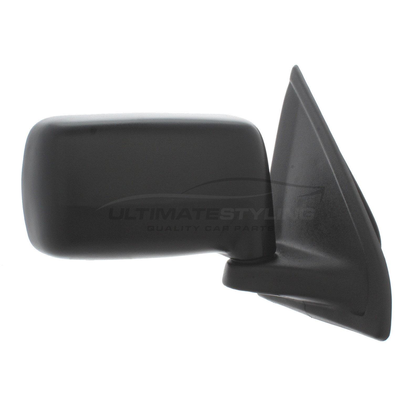 Ford Fiesta Wing Mirror / Door Mirror - Drivers Side (RH) - Lever adjustment - Non-Heated Glass - Black
