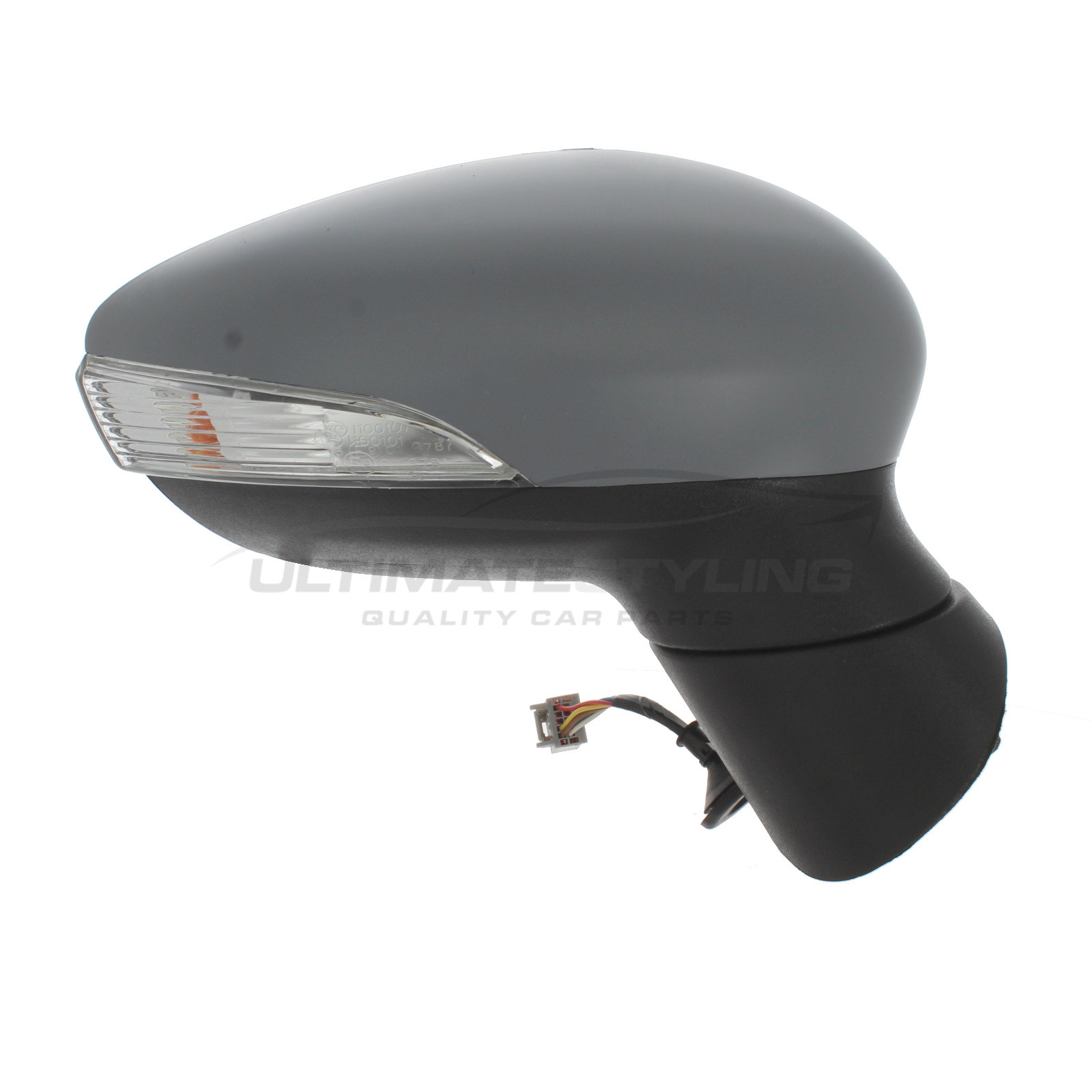 Ford Fiesta Wing Mirror / Door Mirror - Drivers Side (RH) - Electric adjustment - Heated Glass - Indicator - Primed