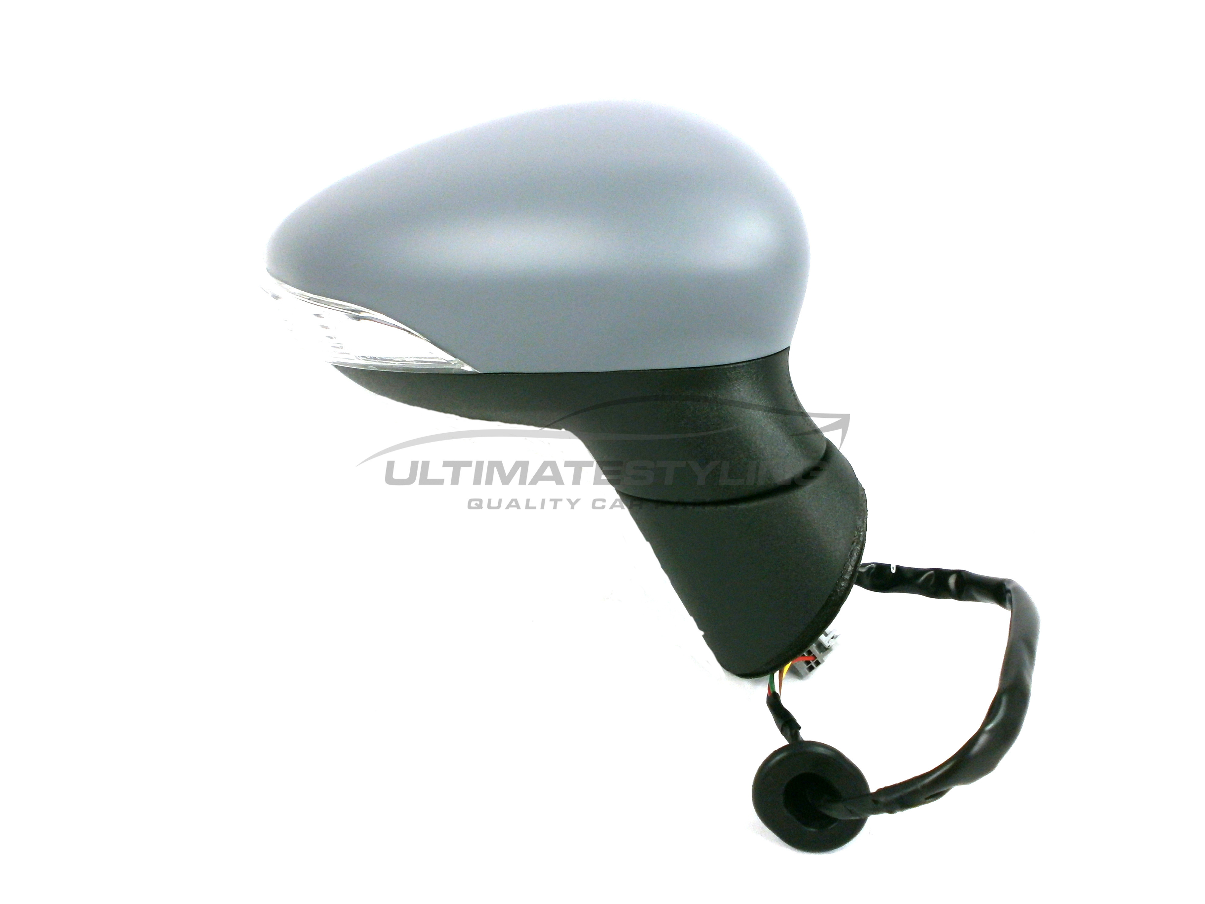 Ford Fiesta Wing Mirror / Door Mirror - Drivers Side (RH) - Electric adjustment - Heated Glass - Indicator - Primed