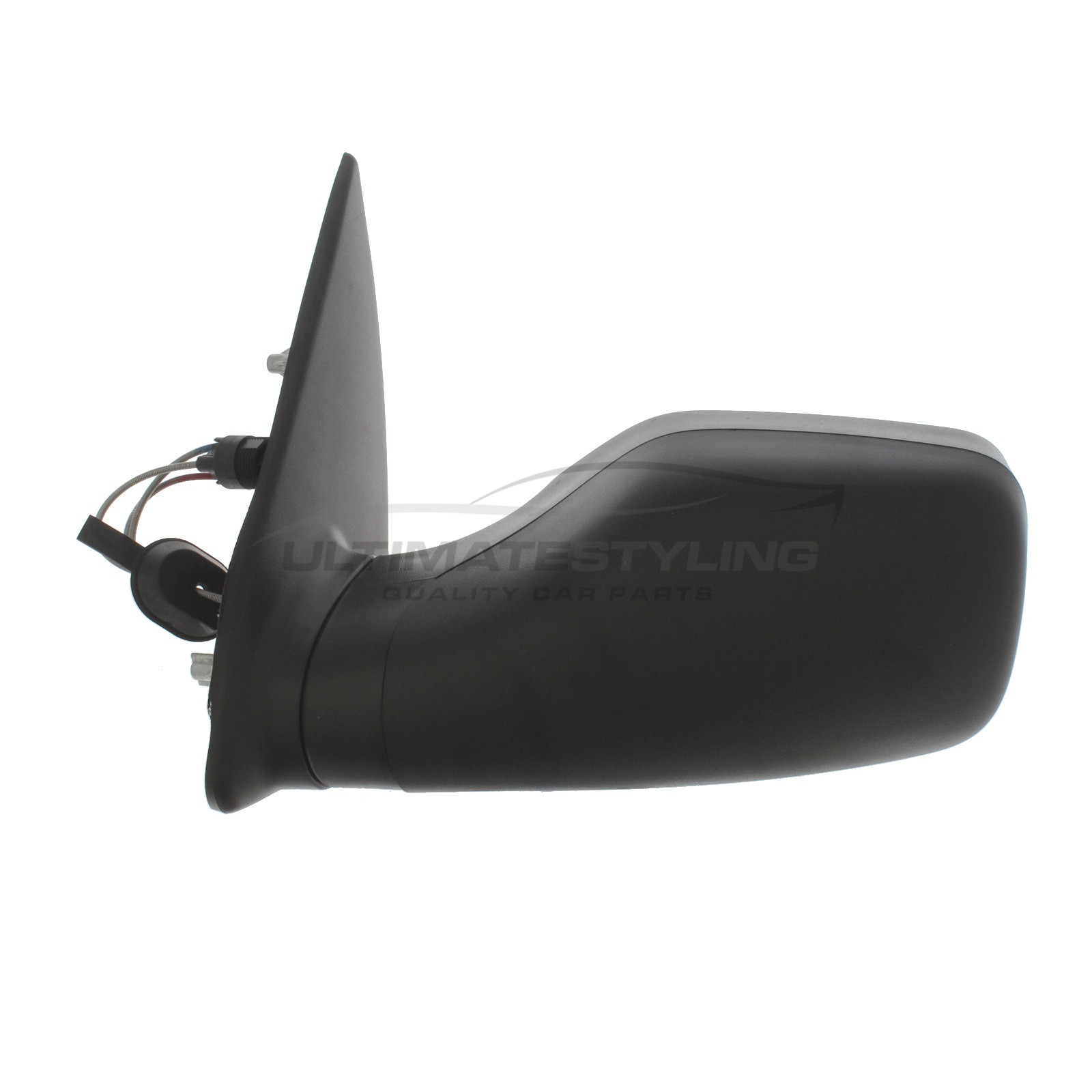 Peugeot 106 Wing Mirror / Door Mirror - Passenger Side (LH) - Cable adjustment - Non-Heated Glass - Black