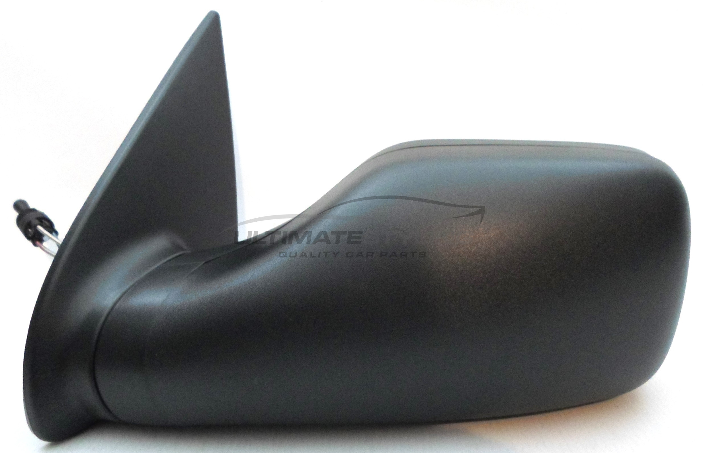 Peugeot 106 Wing Mirror / Door Mirror - Passenger Side (LH) - Cable adjustment - Non-Heated Glass - Black