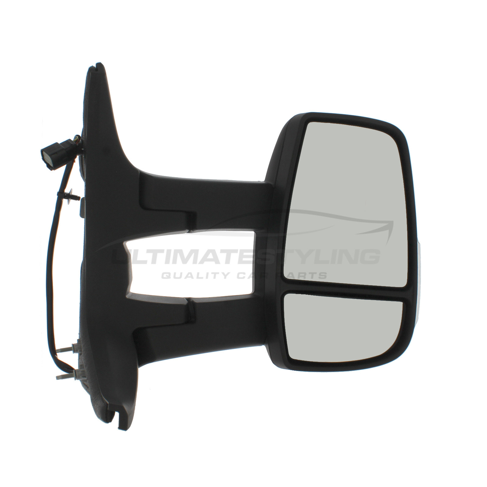 Ford Transit Wing Mirror / Door Mirror - Drivers Side (RH) - Electric adjustment - Heated Glass - Indicator - Black - Textured
