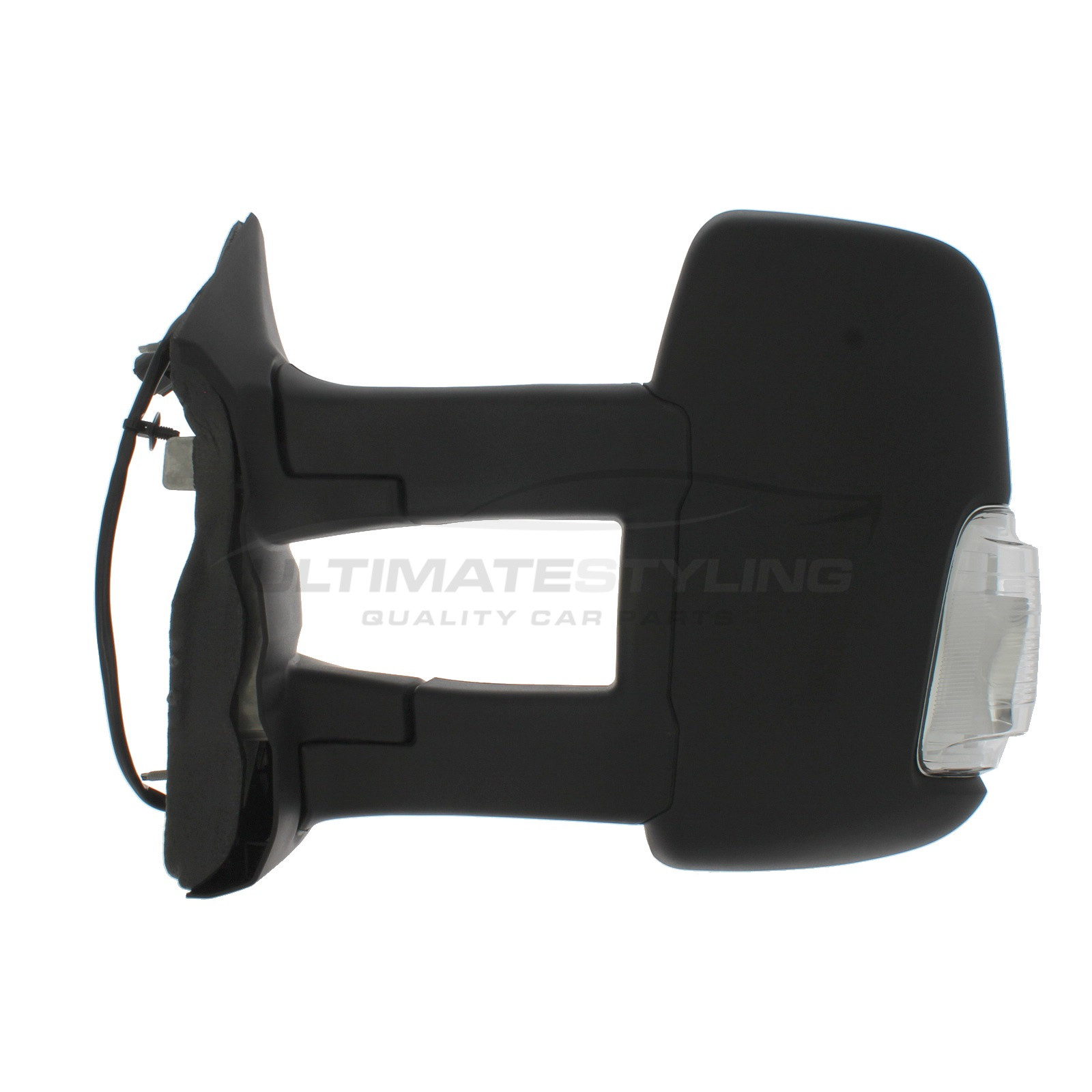 Ford Transit Wing Mirror / Door Mirror - Passenger Side (LH) - Electric adjustment - Heated Glass - Indicator - Black - Textured