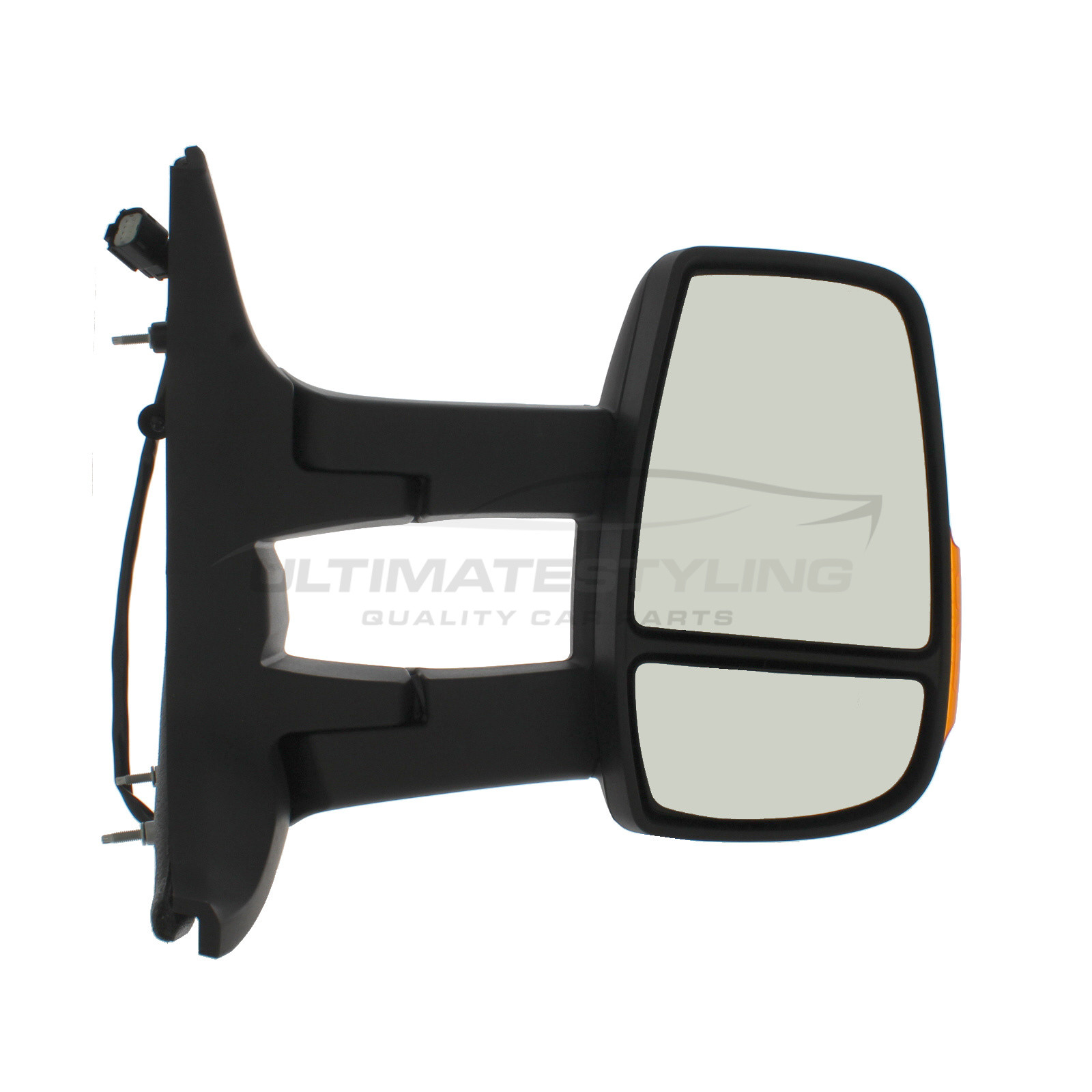 Ford Transit Wing Mirror / Door Mirror - Drivers Side (RH) - Electric adjustment - Heated Glass - Indicator - Black - Textured