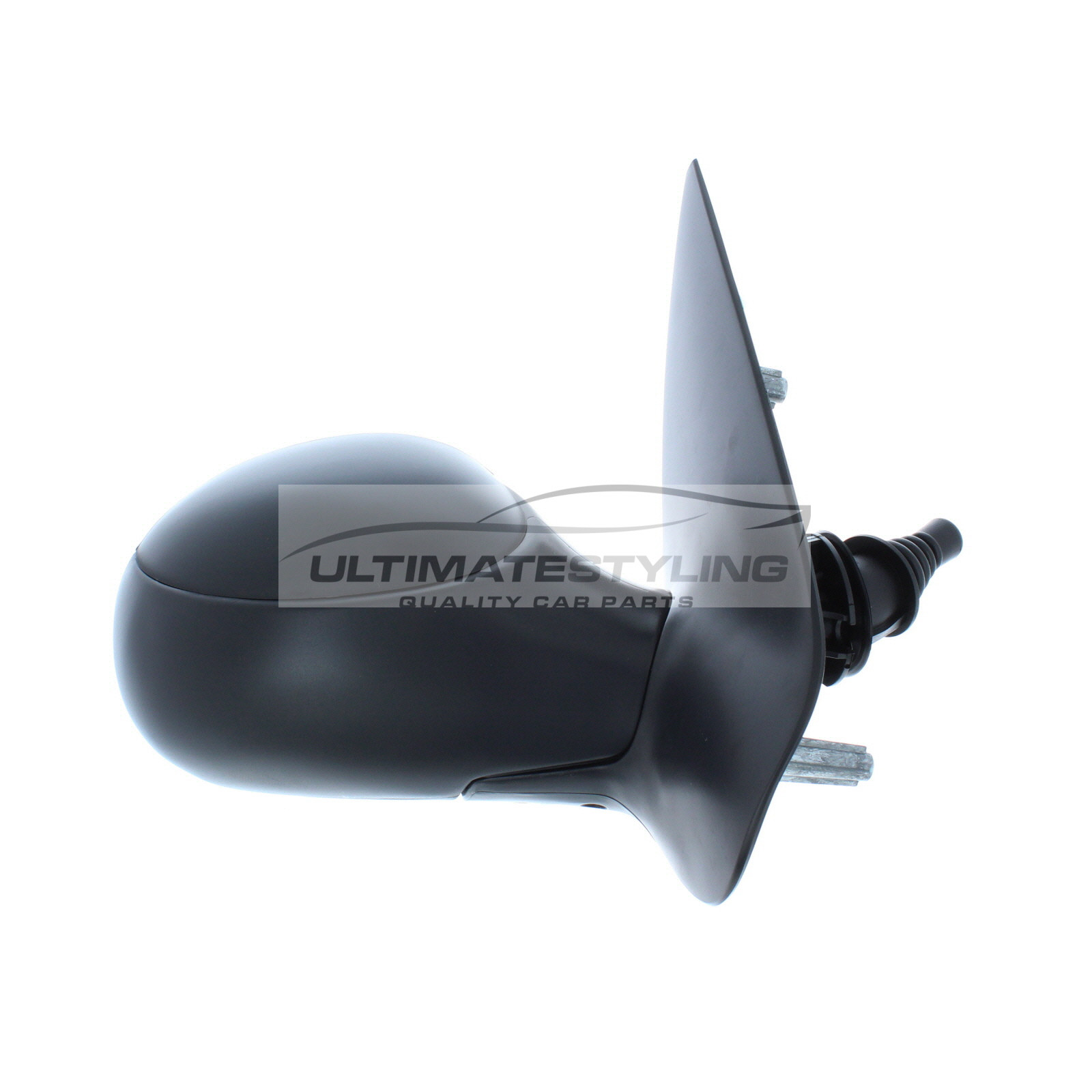 Peugeot 206 Wing Mirror / Door Mirror - Drivers Side (RH) - Cable adjustment - Non-Heated Glass - Black