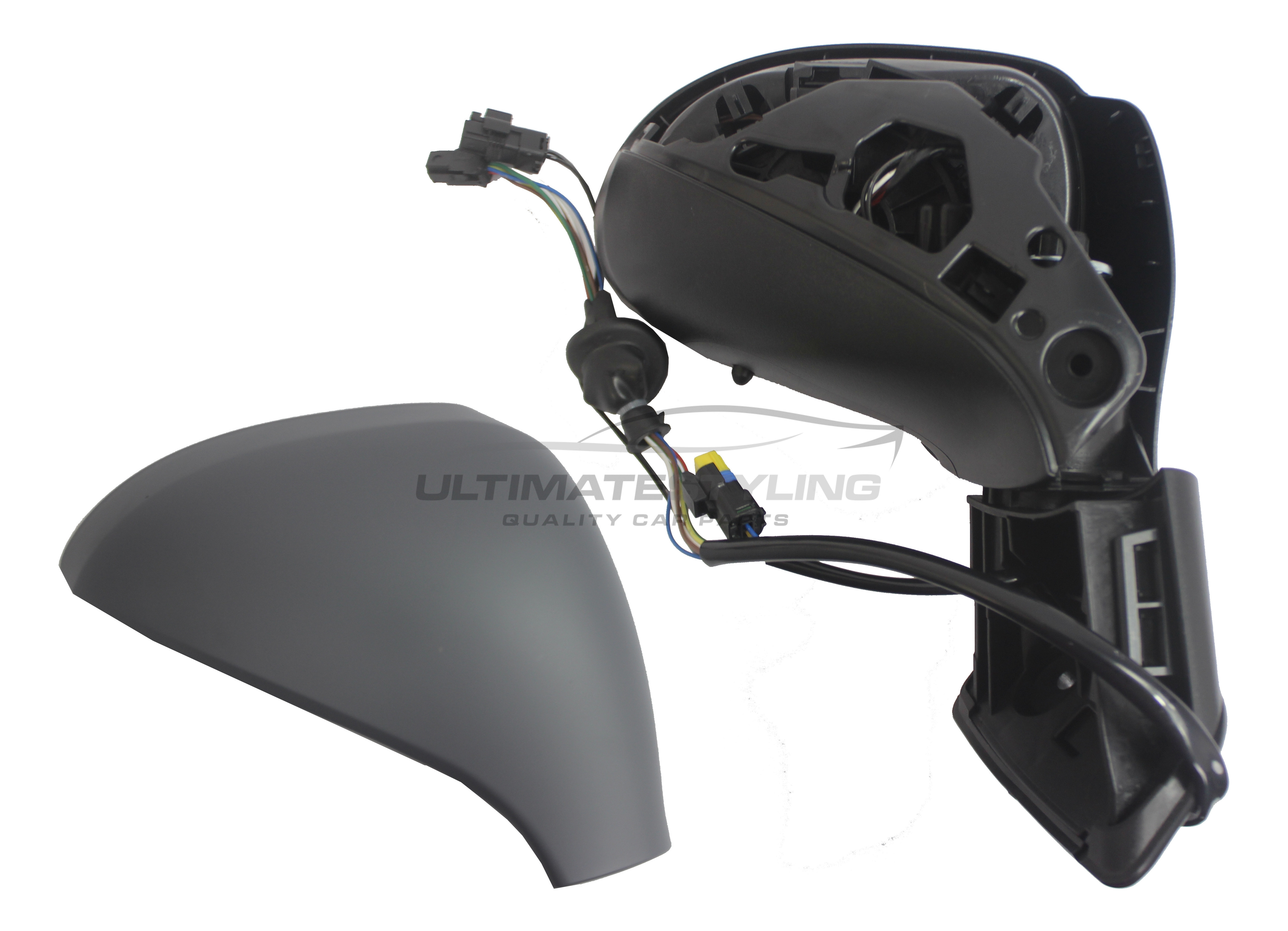 Peugeot 308 Wing Mirror / Door Mirror - Drivers Side (RH) - Electric adjustment - Heated Glass - Indicator - Temperature Sensor - Primed