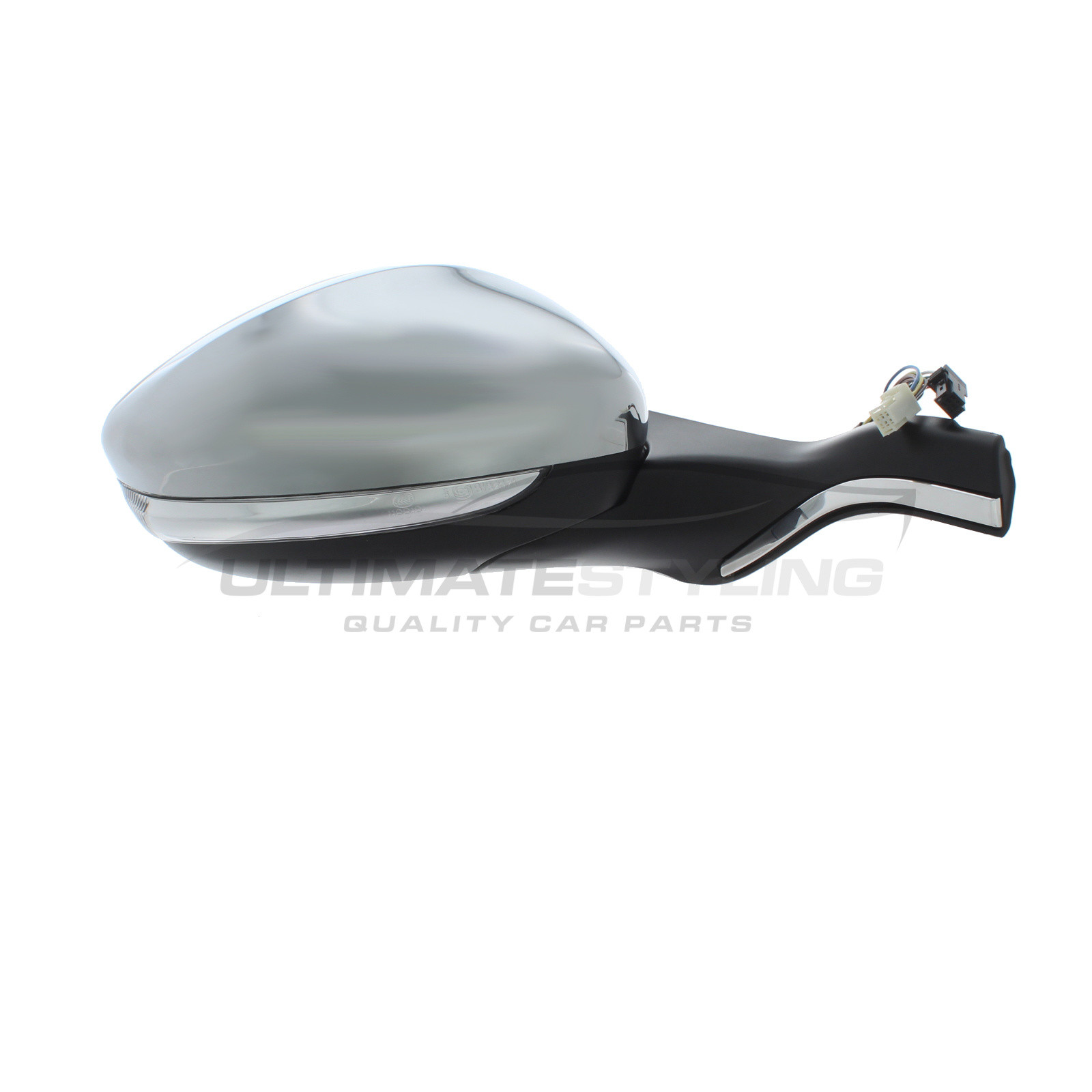 Peugeot 208 2012 - 2019 Wing Mirror Cover RH or LH Side In Gris Shark