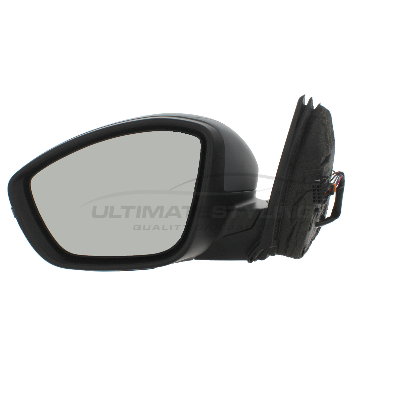 Peugeot 208, Vauxhall Corsa Wing Mirror / Door Mirror - Passenger Side (LH) - Electric adjustment - Heated Glass - Indicator - Primed