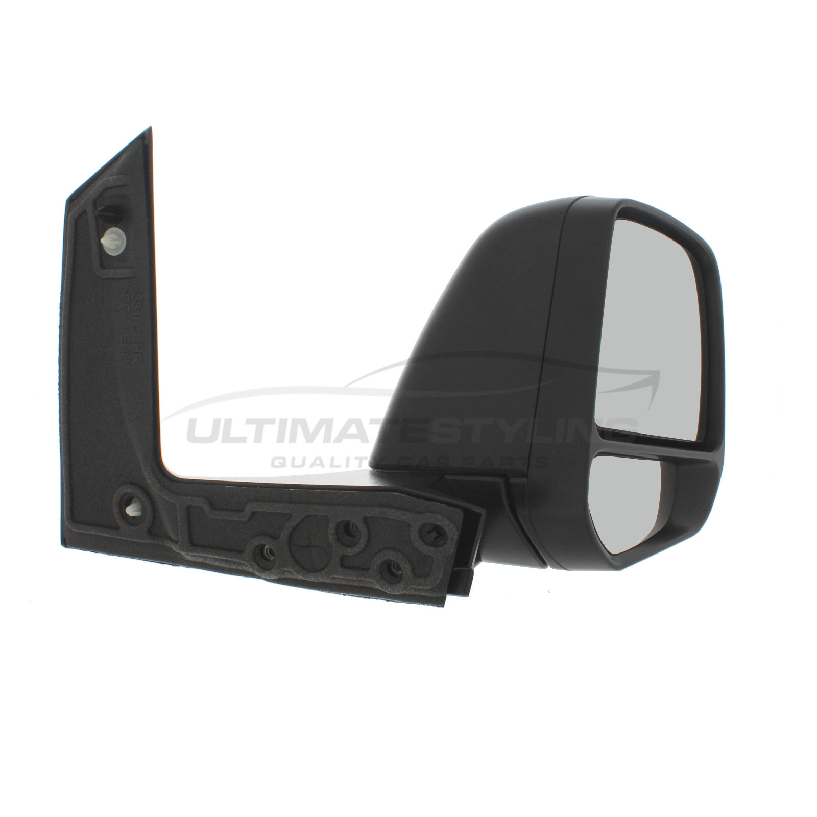 Ford Tourneo Connect / Transit Connect Wing Mirror / Door Mirror - Drivers Side (RH) - Manual adjustment - Non-Heated Glass - Black