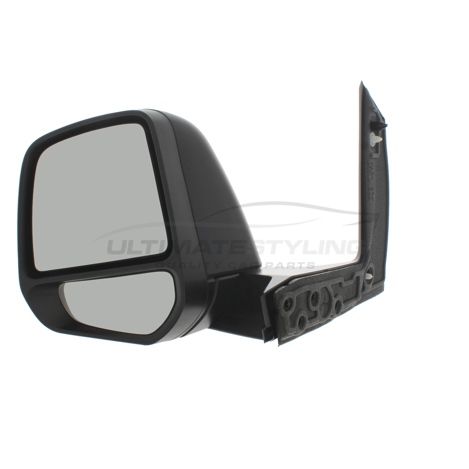 Ford Tourneo Connect / Transit Connect Wing Mirror / Door Mirror - Passenger Side (LH) - Manual adjustment - Non-Heated Glass - Black