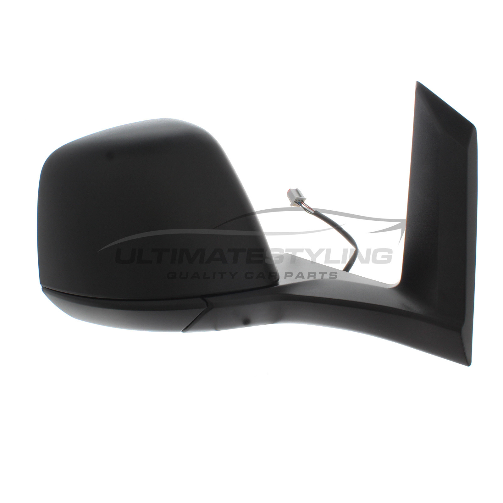 Ford Tourneo Connect / Transit Connect Wing Mirror / Door Mirror - Drivers Side (RH) - Electric adjustment - Heated Glass - Black - Textured