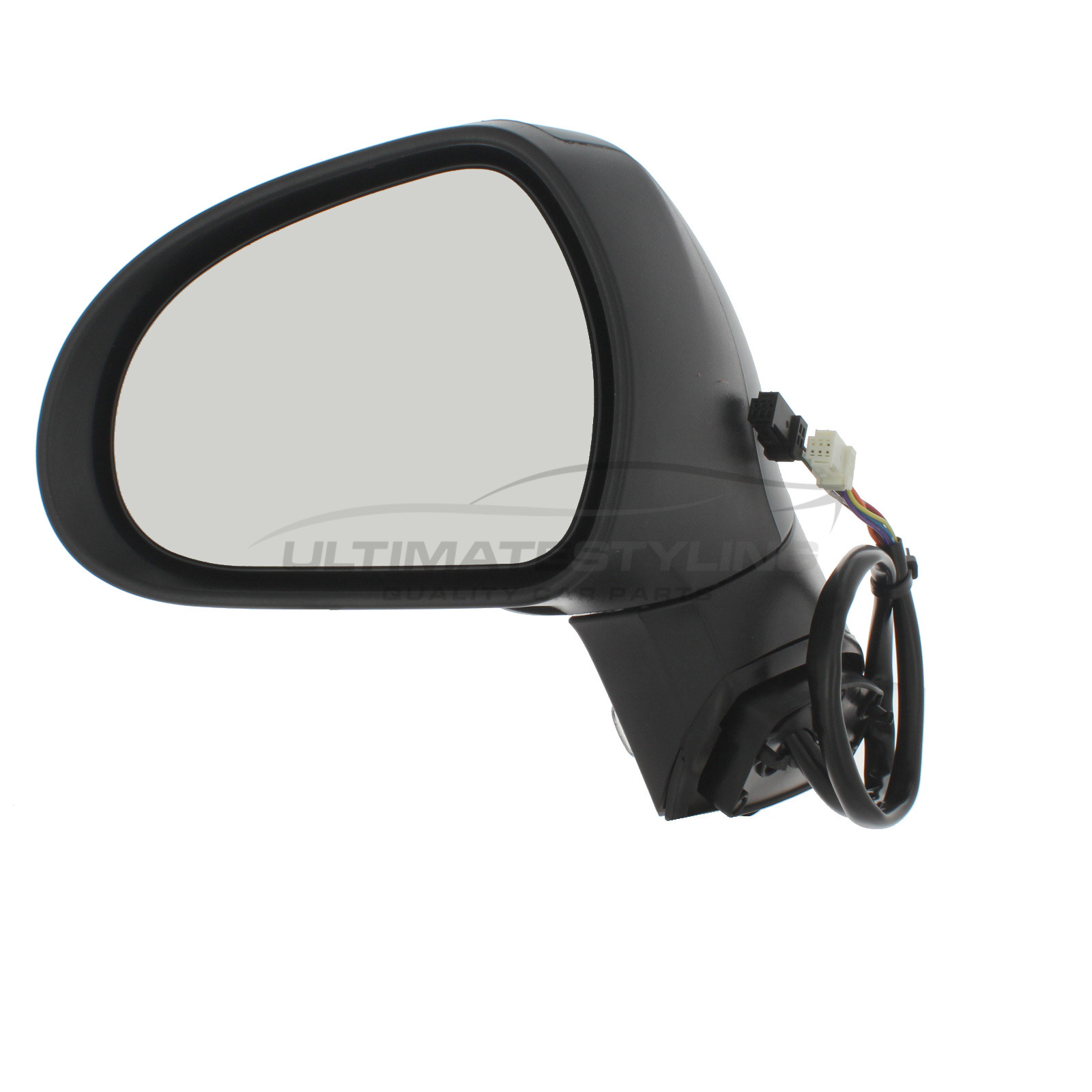 Peugeot 207 Wing Mirror / Door Mirror - Passenger Side (LH) - Electric adjustment - Heated Glass - Power Folding - Indicator - Primed
