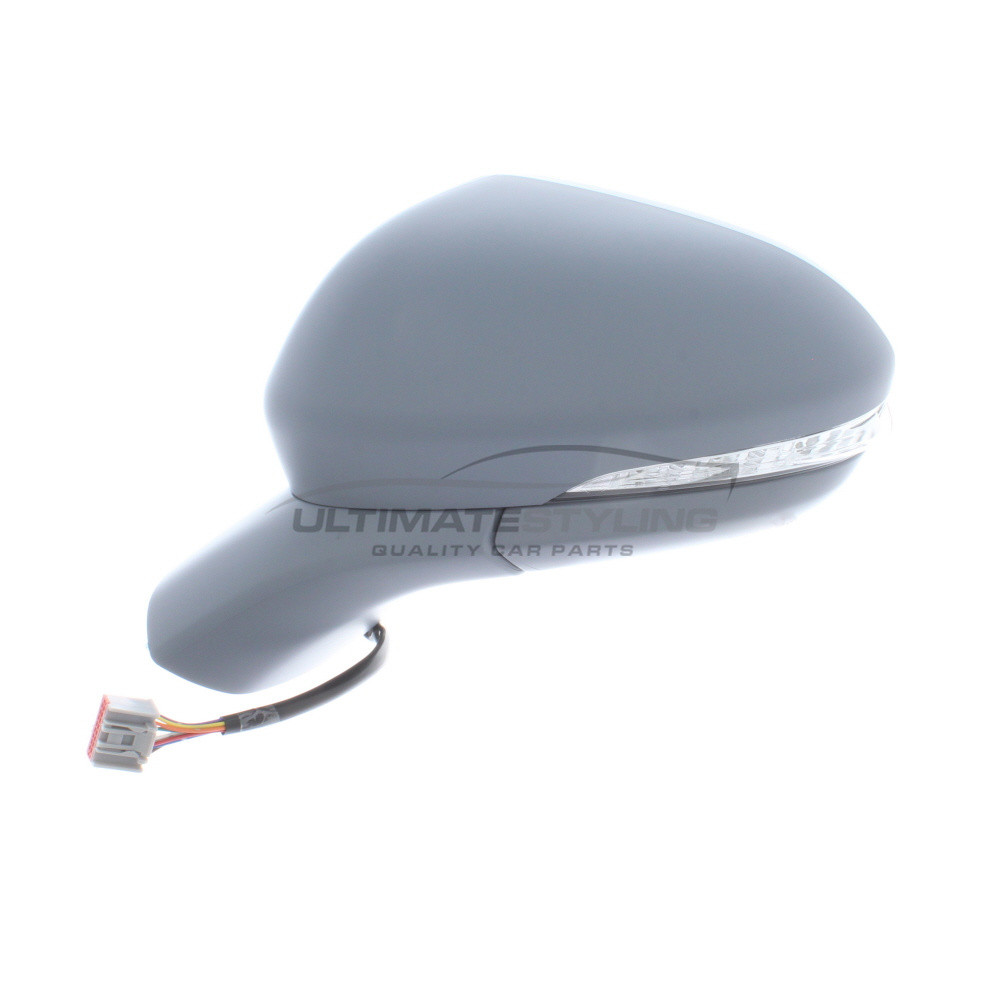 Ford Mondeo Wing Mirror / Door Mirror - Passenger Side (LH) - Electric adjustment - Heated Glass - Power Folding - Indicator - Puddle Light - Primed Cover & Primed Arm