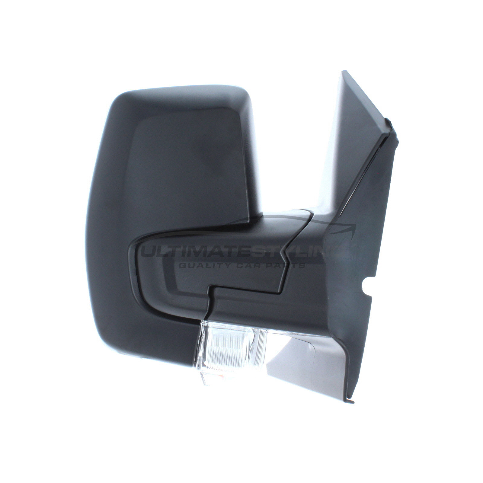 Ford Tourneo Custom / Transit Custom Wing Mirror / Door Mirror - Drivers Side (RH) - Manual adjustment - Non-Heated Glass - Indicator - Black - Textured