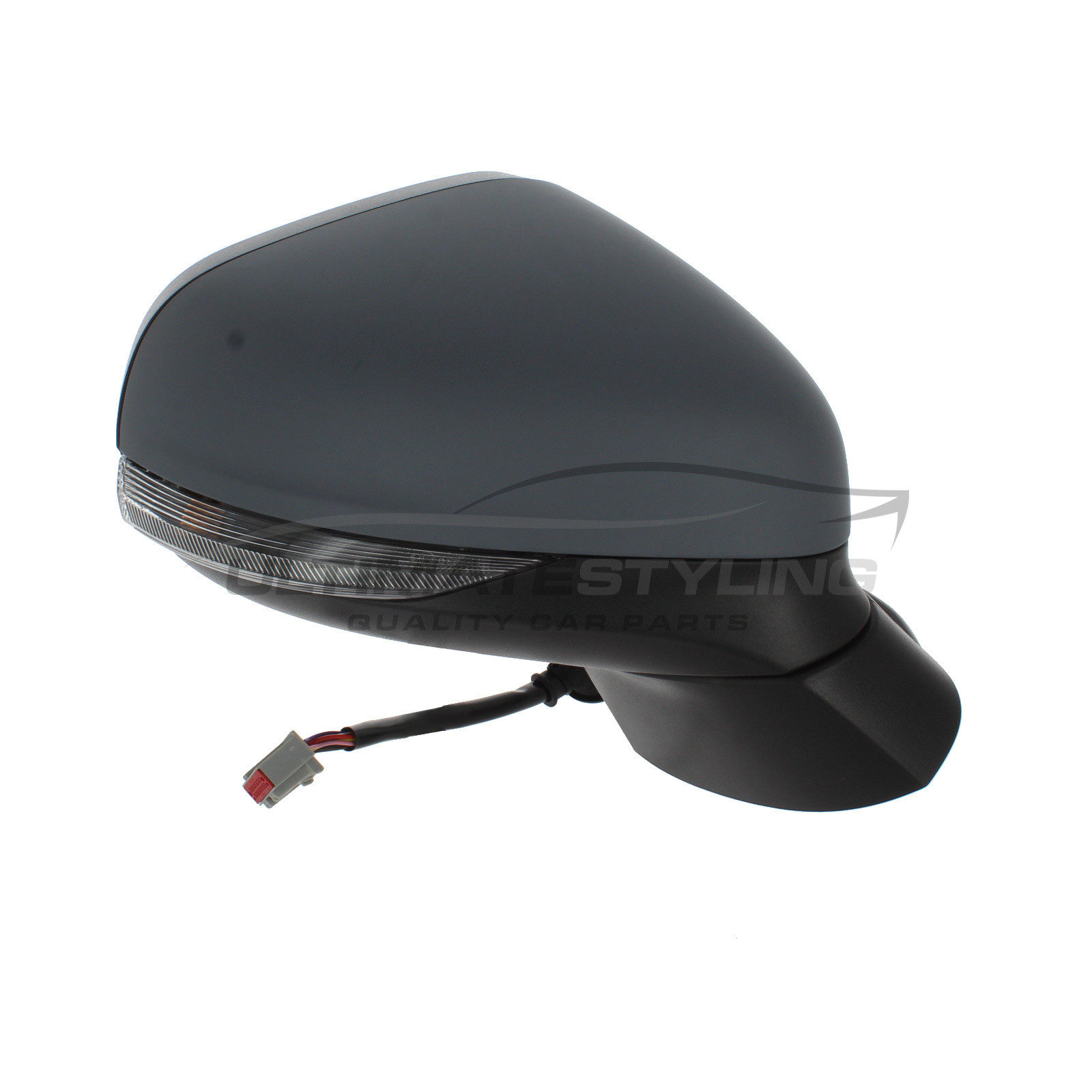 Ford Fiesta Wing Mirror / Door Mirror - Drivers Side (RH) - Electric adjustment - Heated Glass - Power Folding - Indicator - Puddle Light - Primed