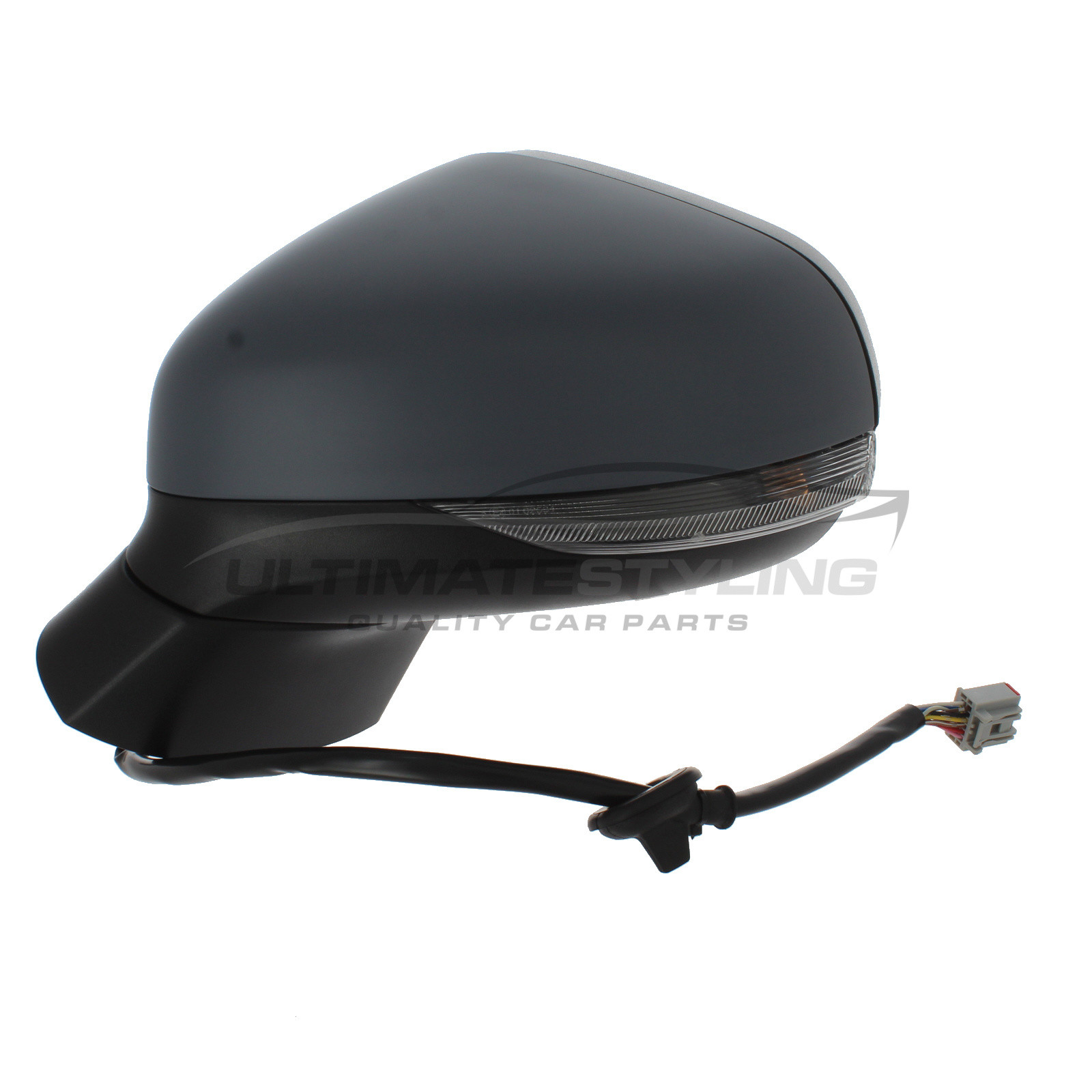 Ford Fiesta Wing Mirror / Door Mirror - Passenger Side (LH) - Electric adjustment - Heated Glass - Power Folding - Indicator - Puddle Light - Primed