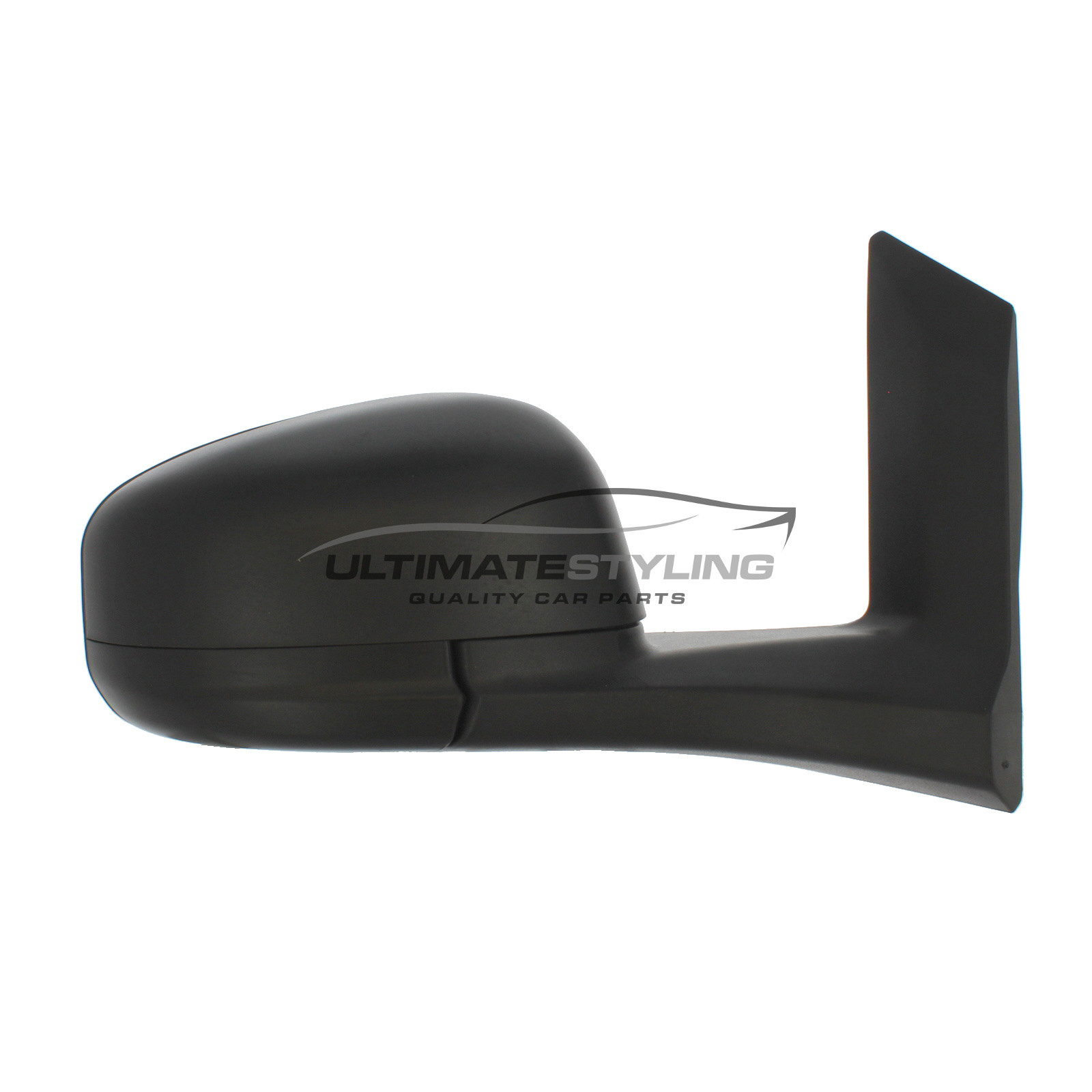 Ford Transit Courier Wing Mirror / Door Mirror - Drivers Side (RH) - Manual adjustment - Non-Heated Glass - Black - Textured