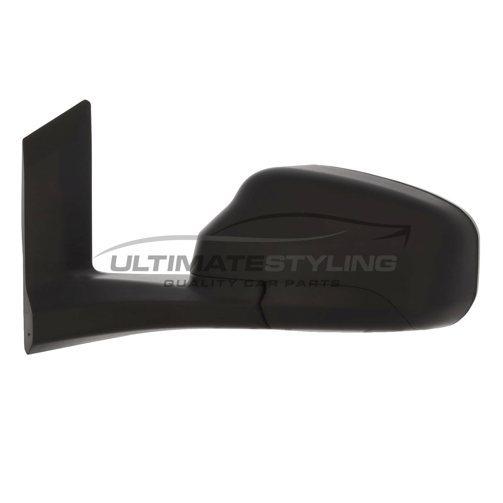 Ford Tourneo Courier / Transit Courier Wing Mirror / Door Mirror - Passenger Side (LH) - Manual adjustment - Non-Heated Glass - Black - Textured