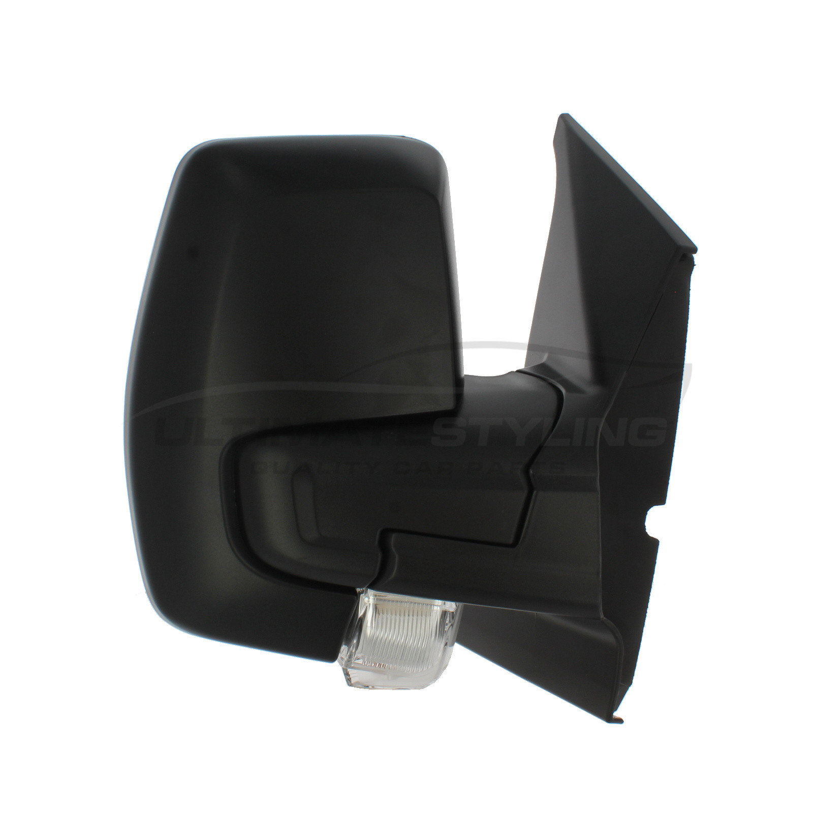 Ford Tourneo Custom / Transit Custom Wing Mirror / Door Mirror - Drivers Side (RH) - Manual adjustment - Non-Heated Glass - Indicator - Black - Textured