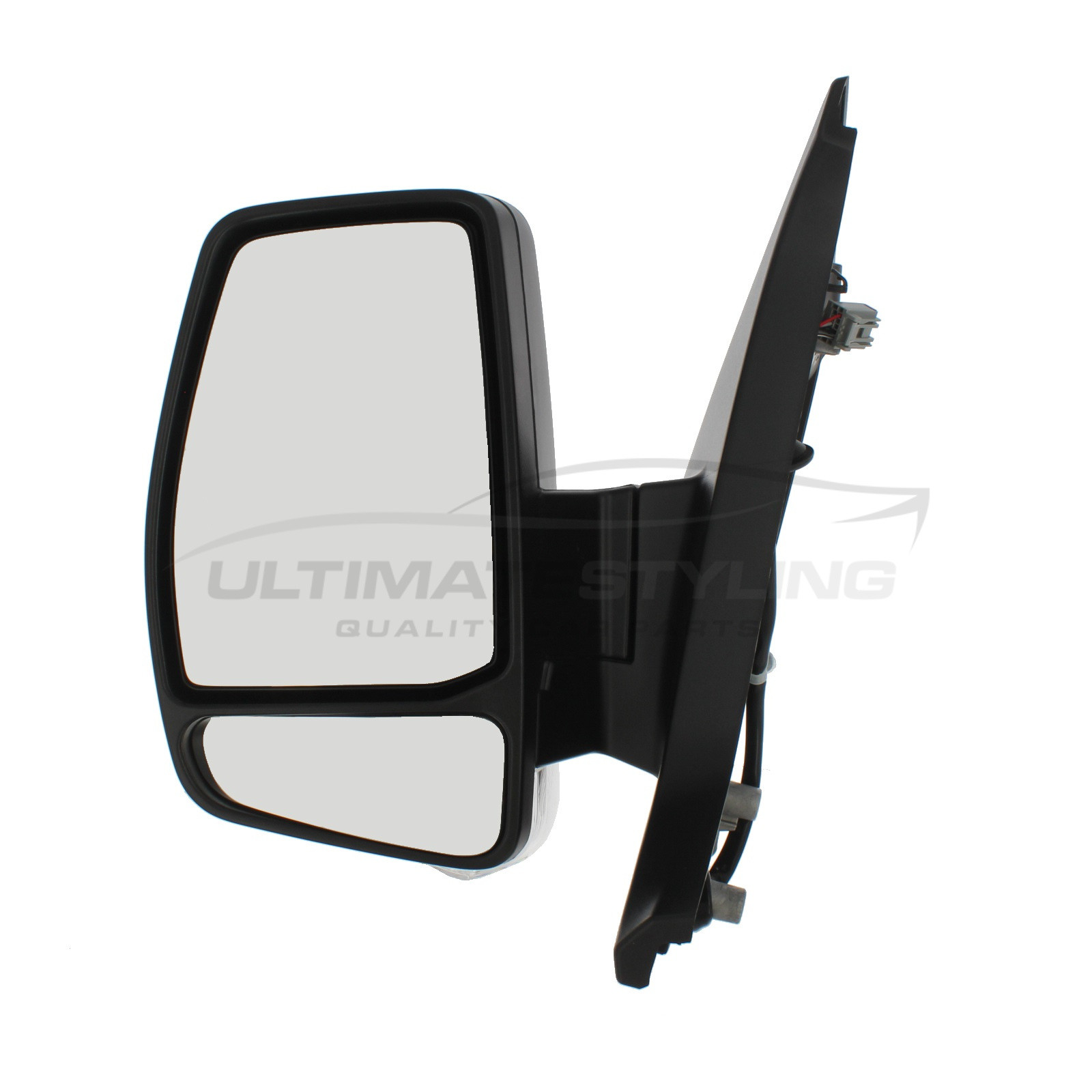 Ford Tourneo Custom / Transit Custom Wing Mirror / Door Mirror - Passenger Side (LH) - Electric adjustment - Heated Glass - Indicator - Black - Textured