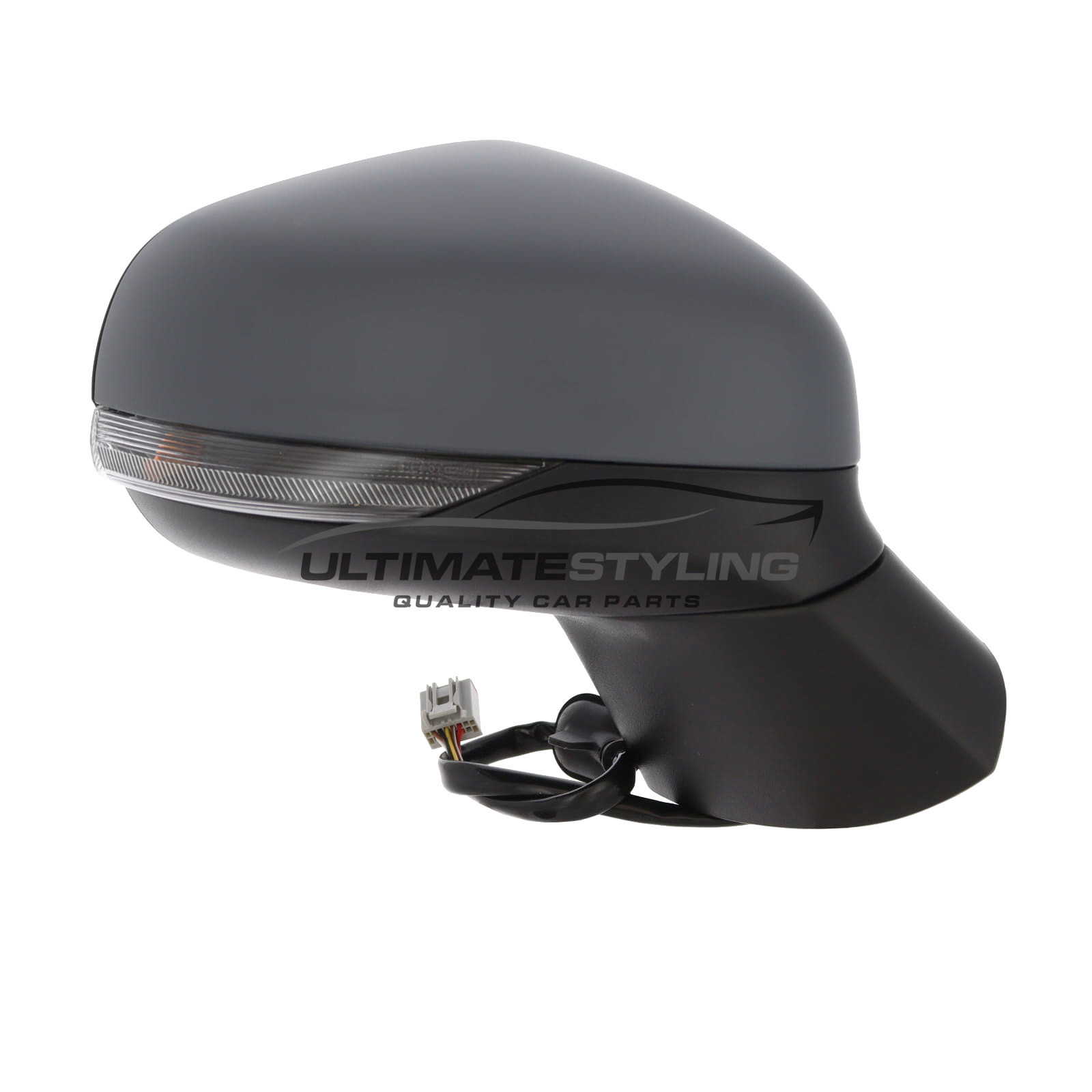 Ford Puma Wing Mirror / Door Mirror - Drivers Side (RH) - Electric adjustment - Heated Glass - Power Folding - Indicator - Puddle Light - Primed