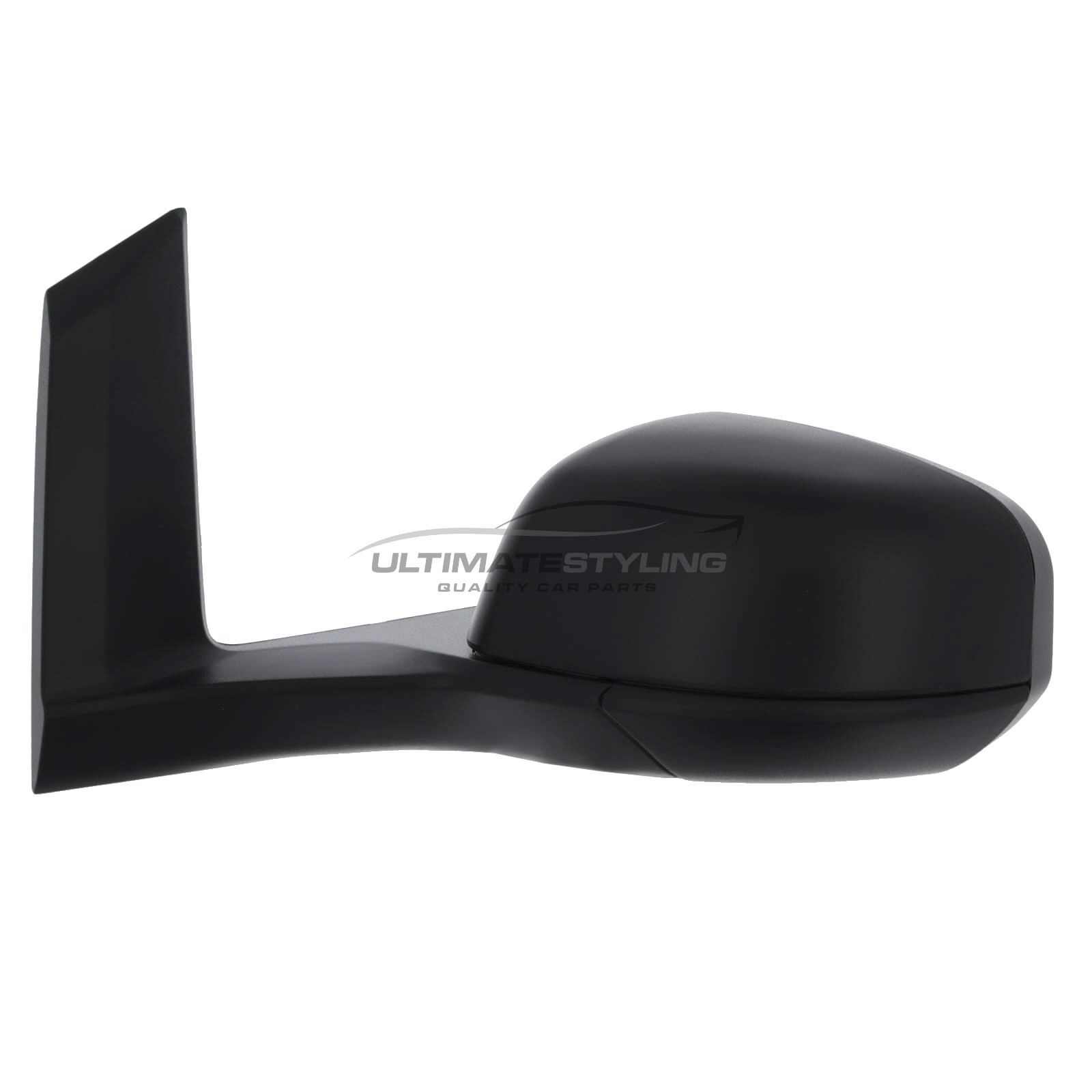 Ford Tourneo Connect 2018-2021 / Transit Connect 2018-> Wing Door Mirror - Manual - Aspherical Glass - Black Cover - Passengers Side Nearside Left Hand