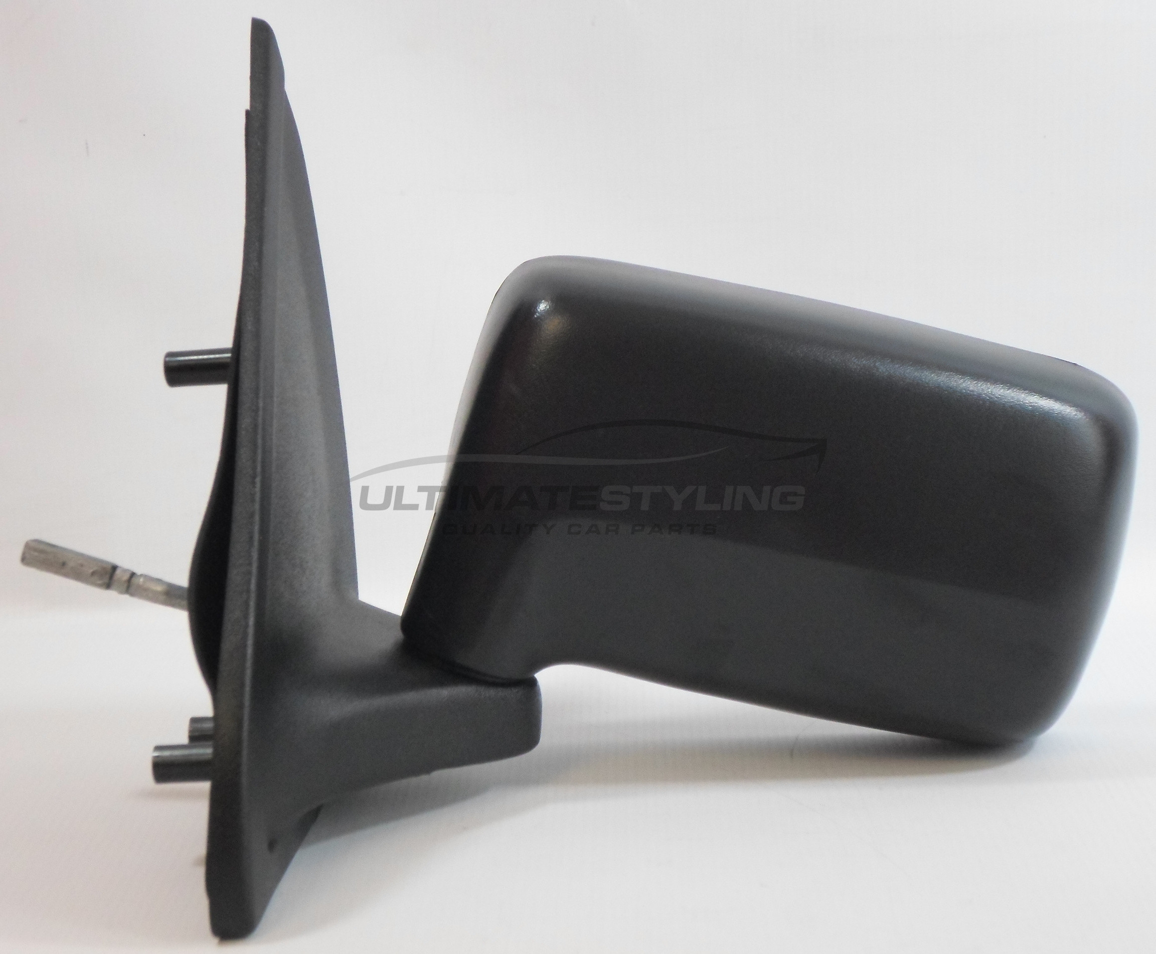 Ford Fiesta Wing Mirror / Door Mirror - Passenger Side (LH) - Lever adjustment - Non-Heated Glass - Black