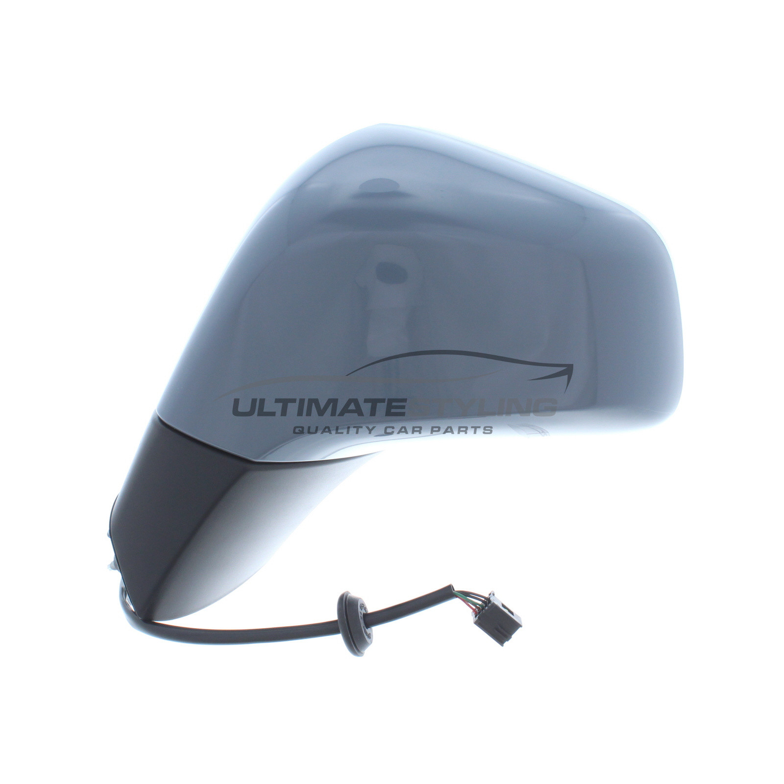 Vauxhall Mokka 2012-2017 / Mokka X 2016> Wing Mirror / Door Mirror - Passenger Side (LH) - Electric adjustment - Heated Glass - Black Arm & Primed Cover