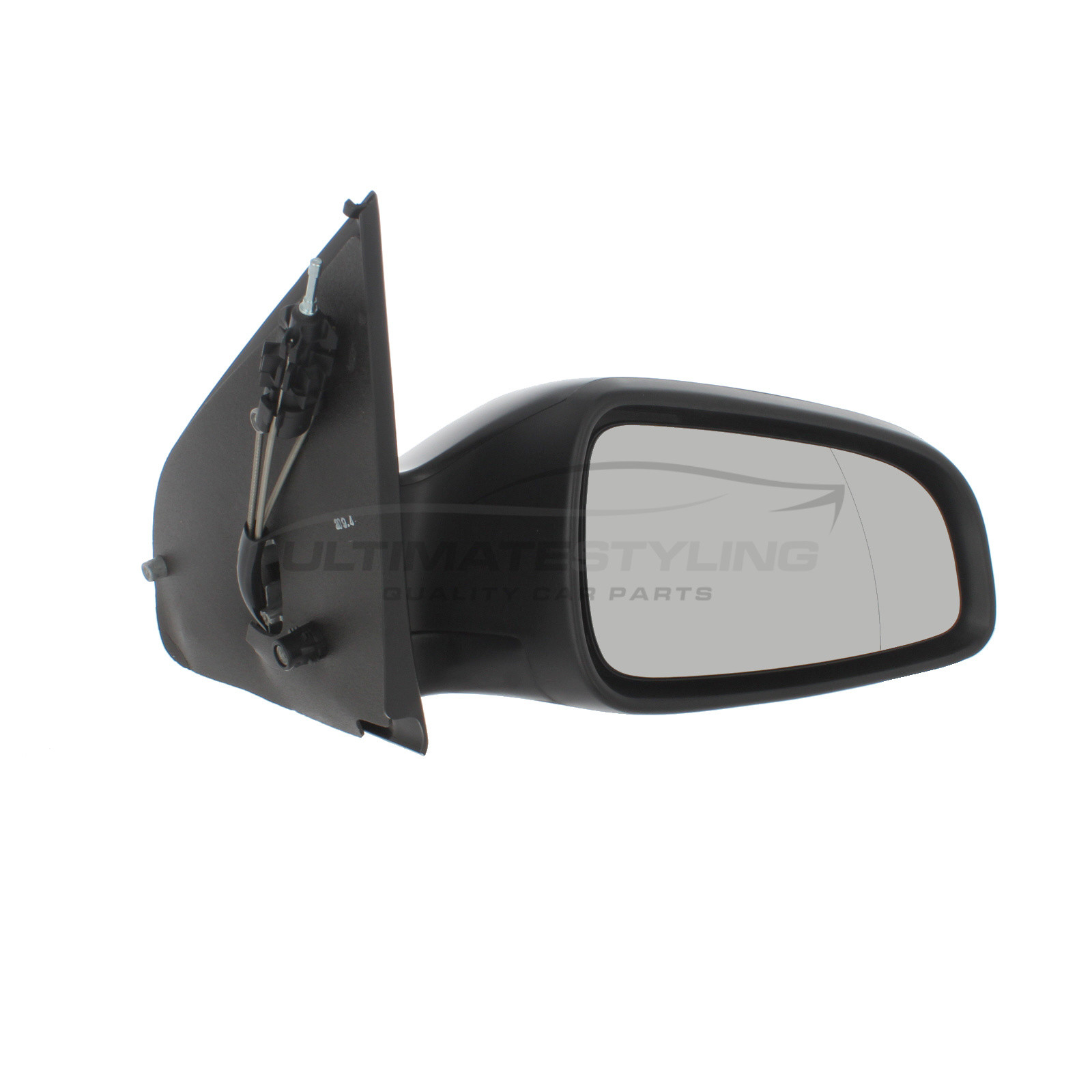 Vauxhall Astra H Mk5 2004-2009 5 Door Manual Cable Black Door Wing Mirror RH