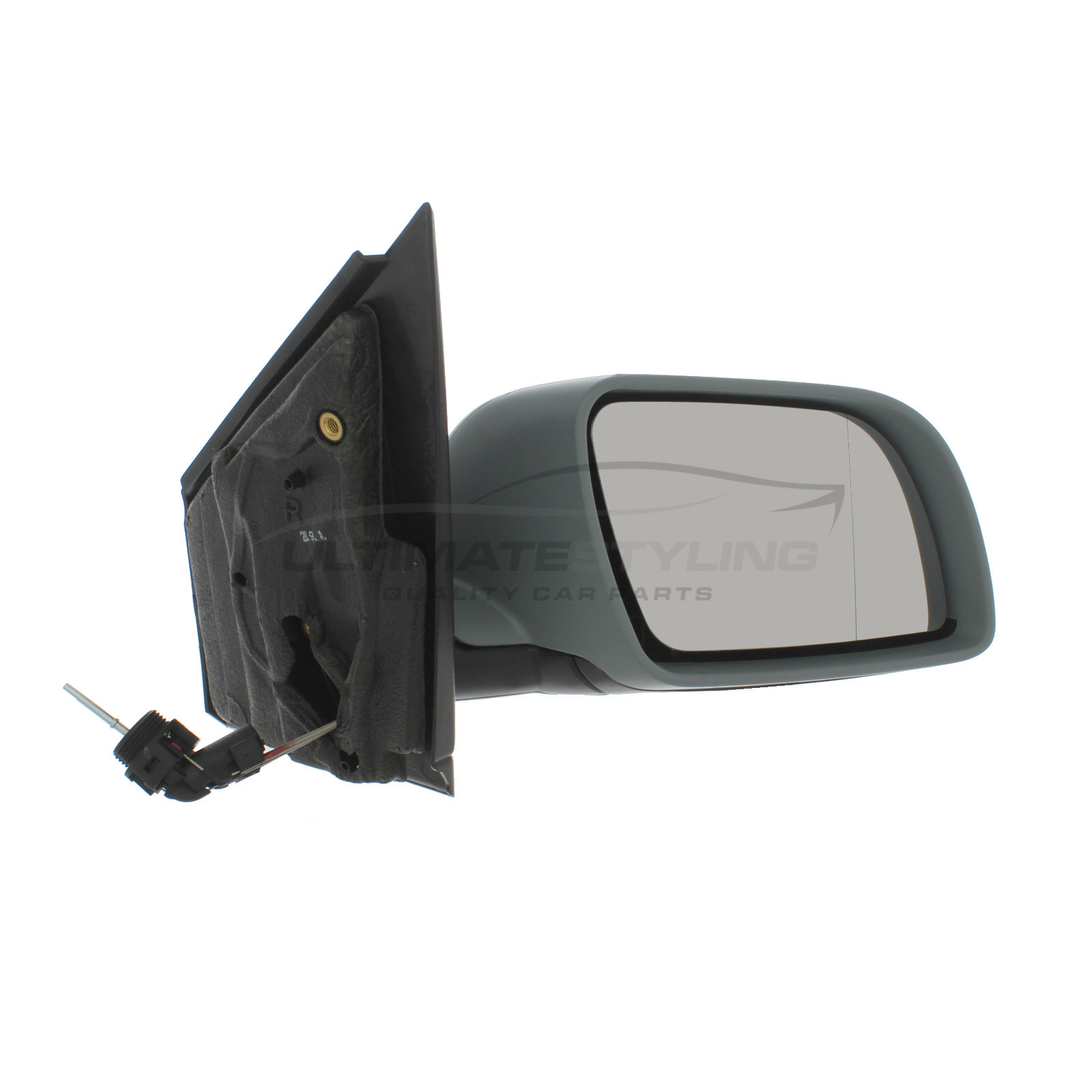 Volkswagen Polo Wing Mirror / Door Mirror - Drivers Side (RH) - Cable adjustment - Non-Heated Glass - Primed